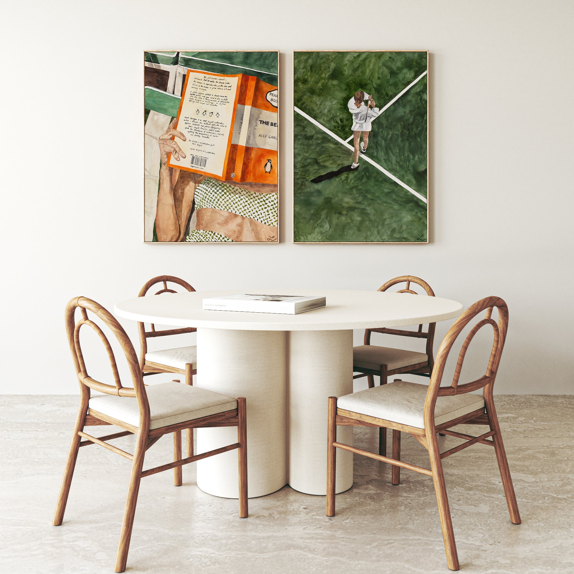 Lines of Leisure: Limited Edition Watercolour Wall Print