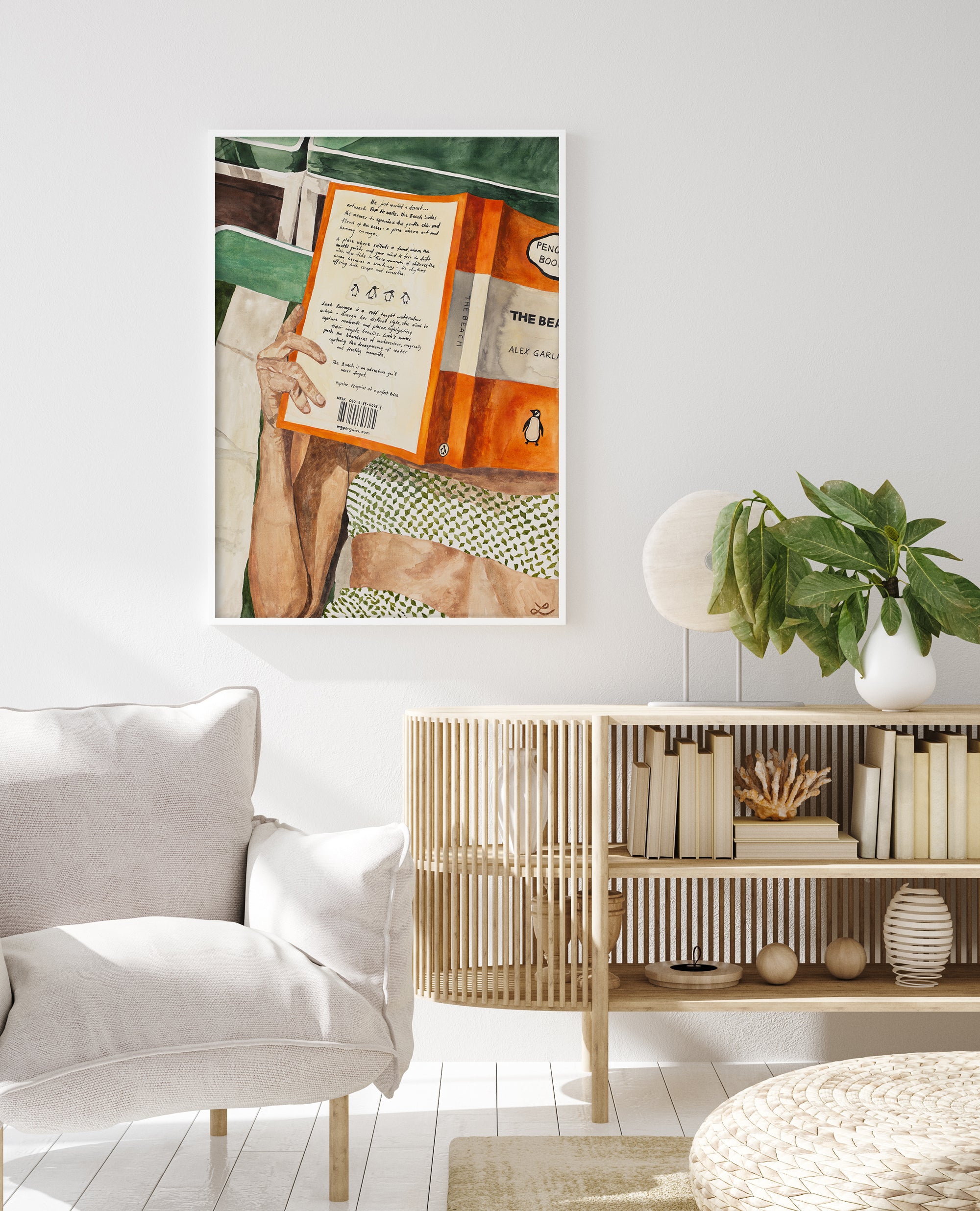 Bookmarked: Limited Edition Watercolour Wall Print