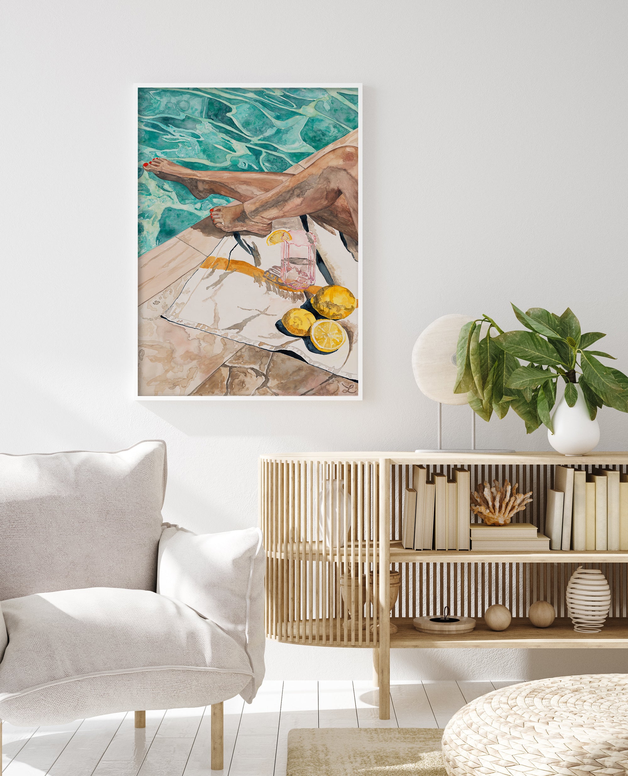 Gin With A Twist: Limited Edition Watercolour Wall Print