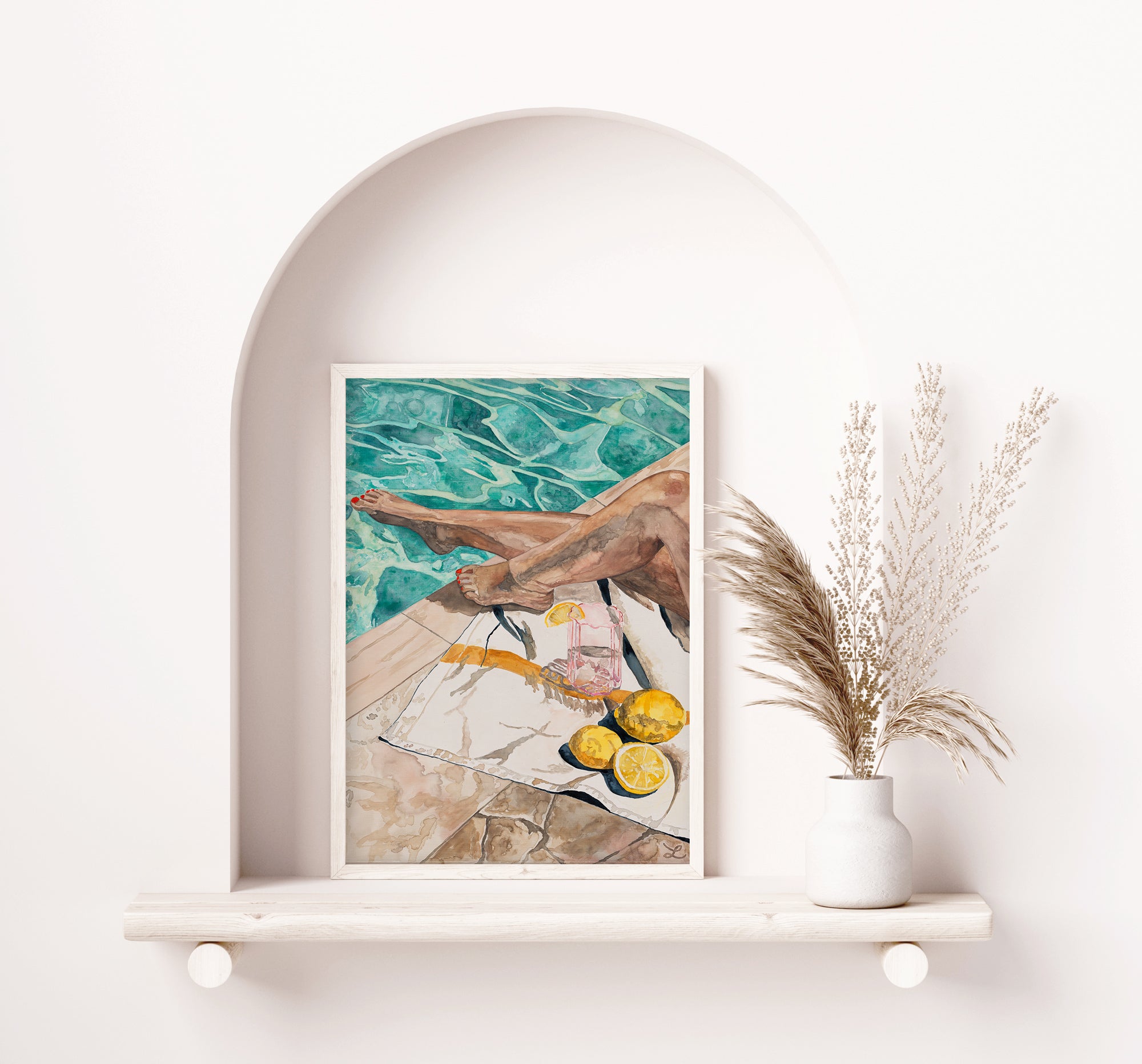 Gin With A Twist: Limited Edition Watercolour Wall Print