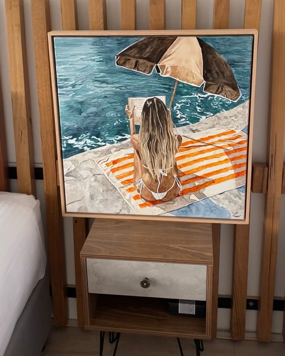 Shaded Solace: Limited Edition Watercolour Canvas Print