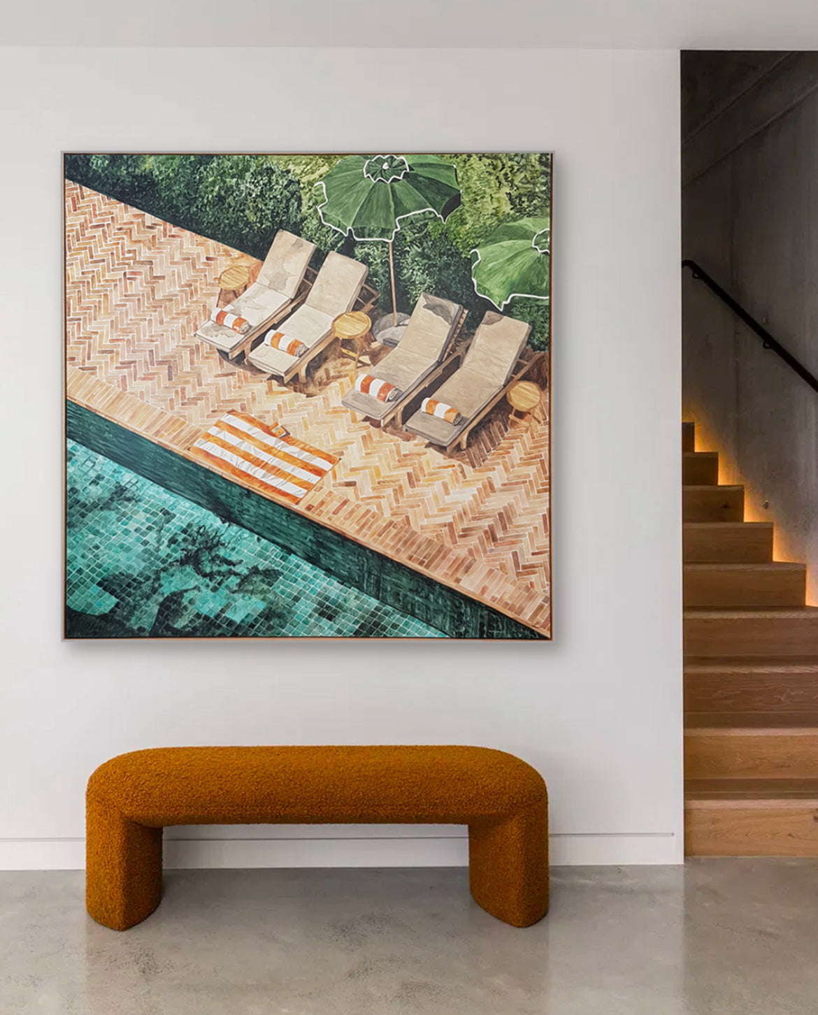 Summer Vacay: Limited Edition Watercolour Canvas Print