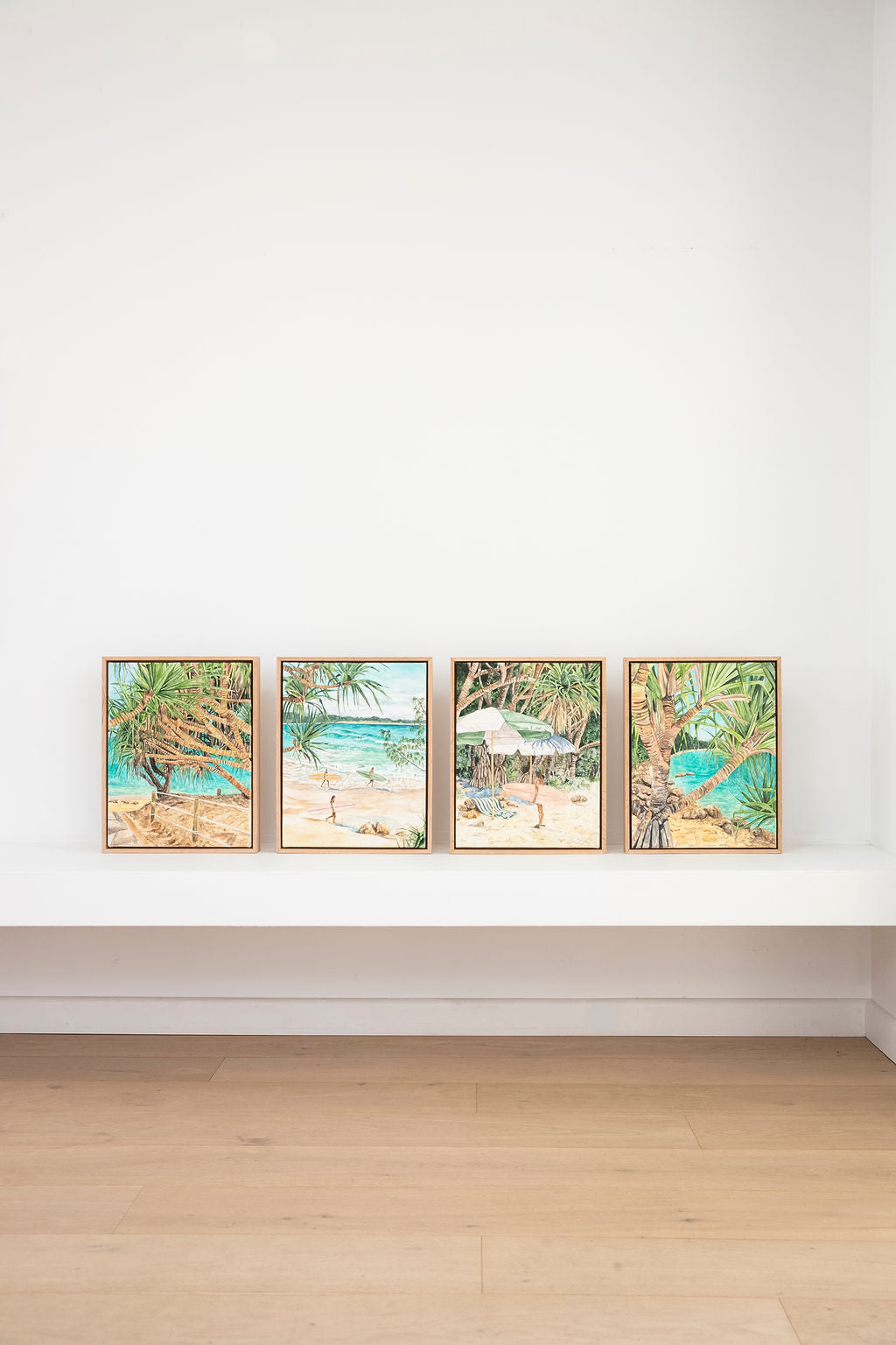 Path to Paradise - Original Watercolour and gouache on Canvas