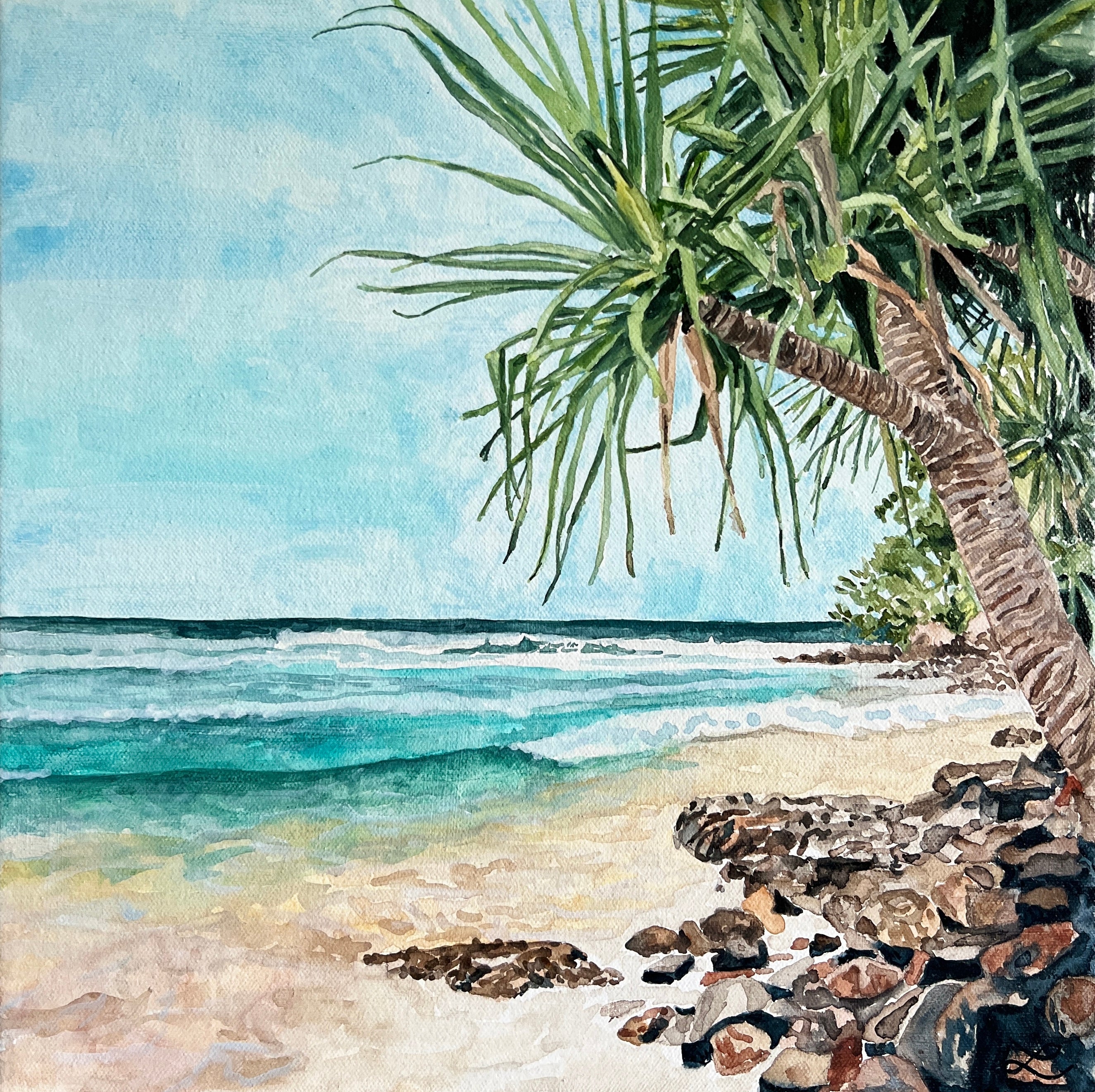 Little Pocket - Original Watercolour on Canvas