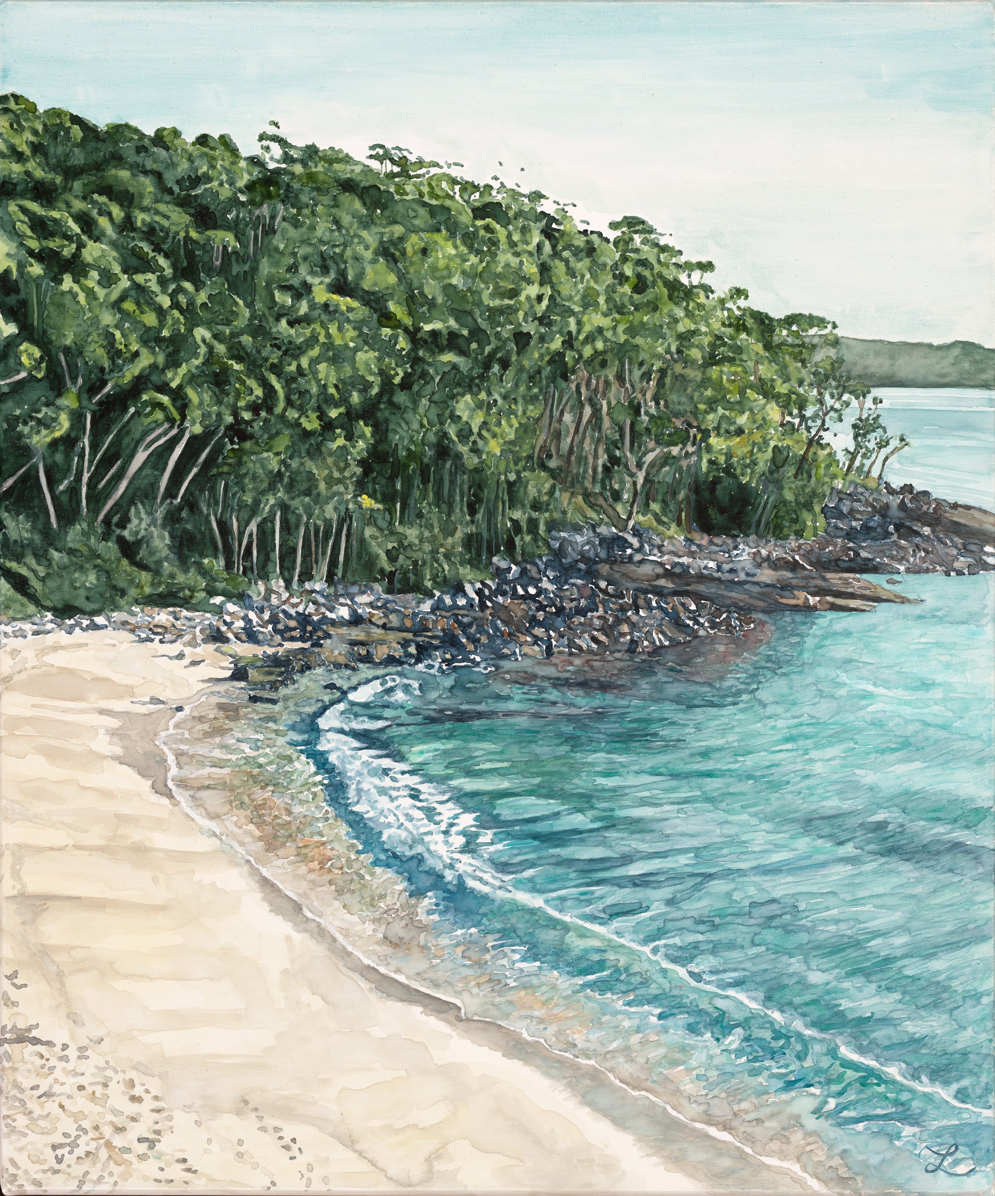 One landscape, many dreams - Original Watercolour on Canvas