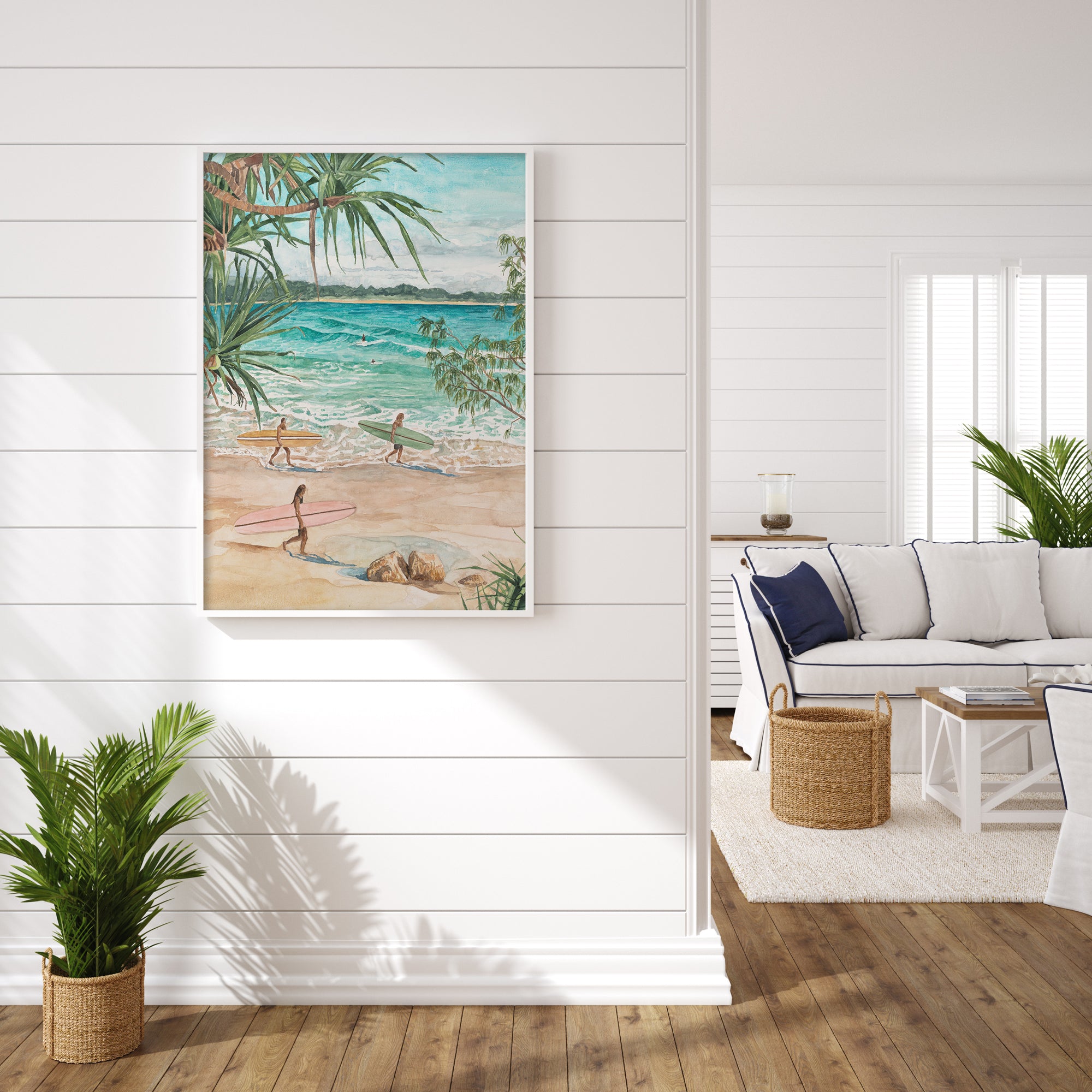 Passing Tides: Limited Edition Watercolour Wall Print