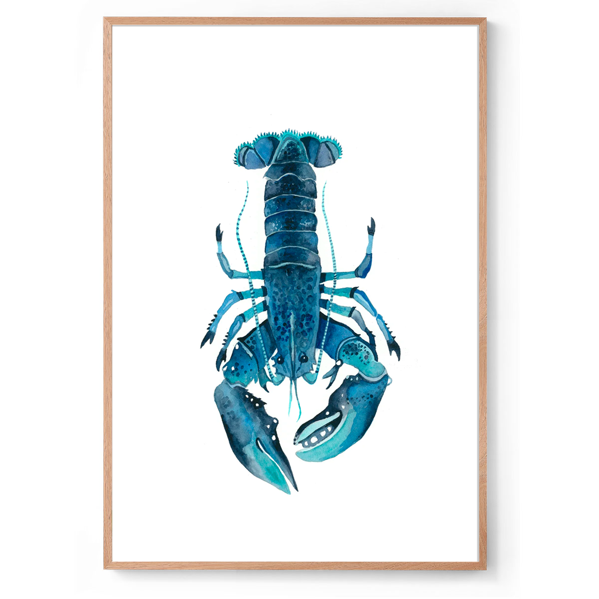 Charlotte the Crayfish: Watercolour Wall Print