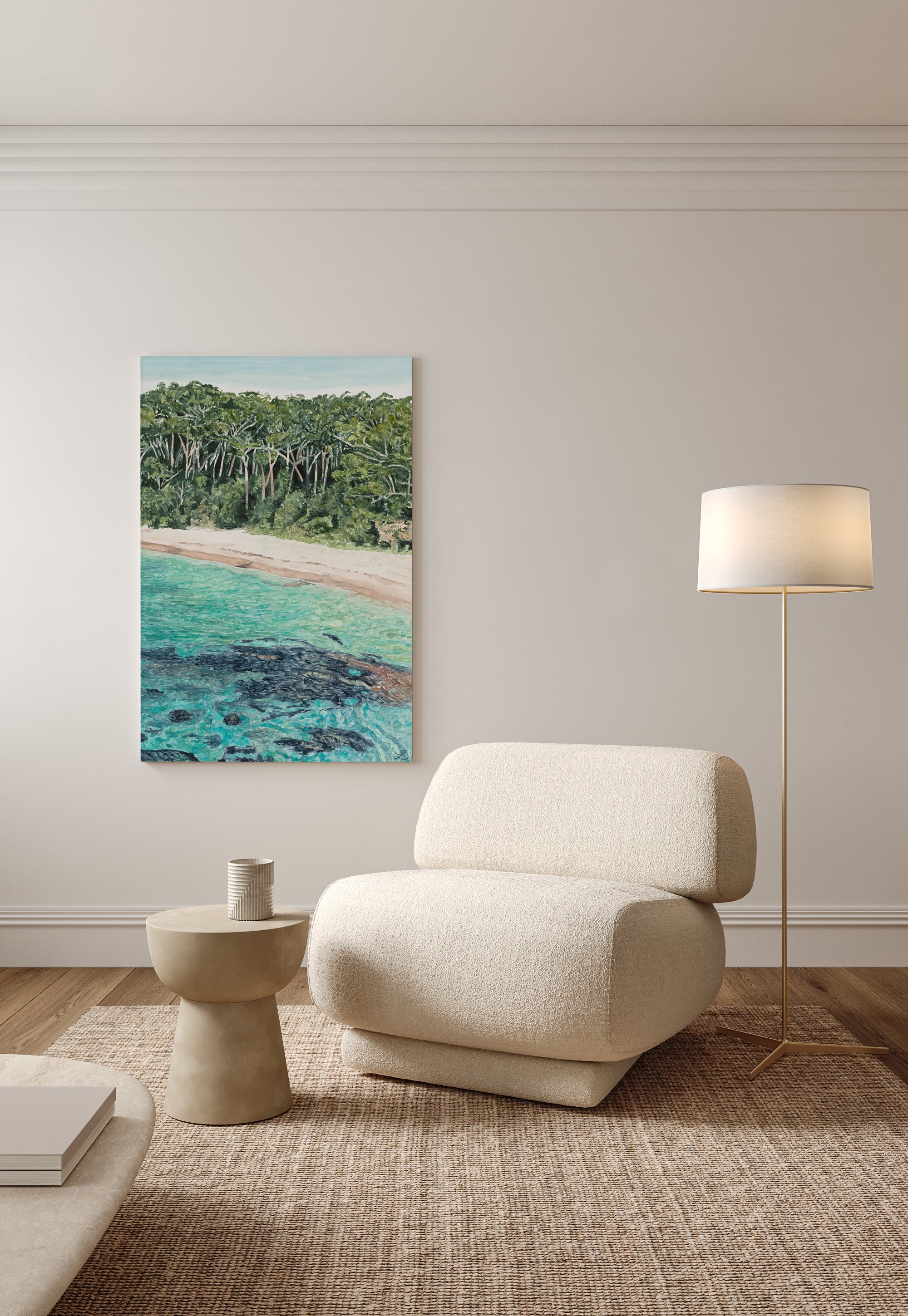 Somewhere South: Limited Edition Watercolour Canvas Print