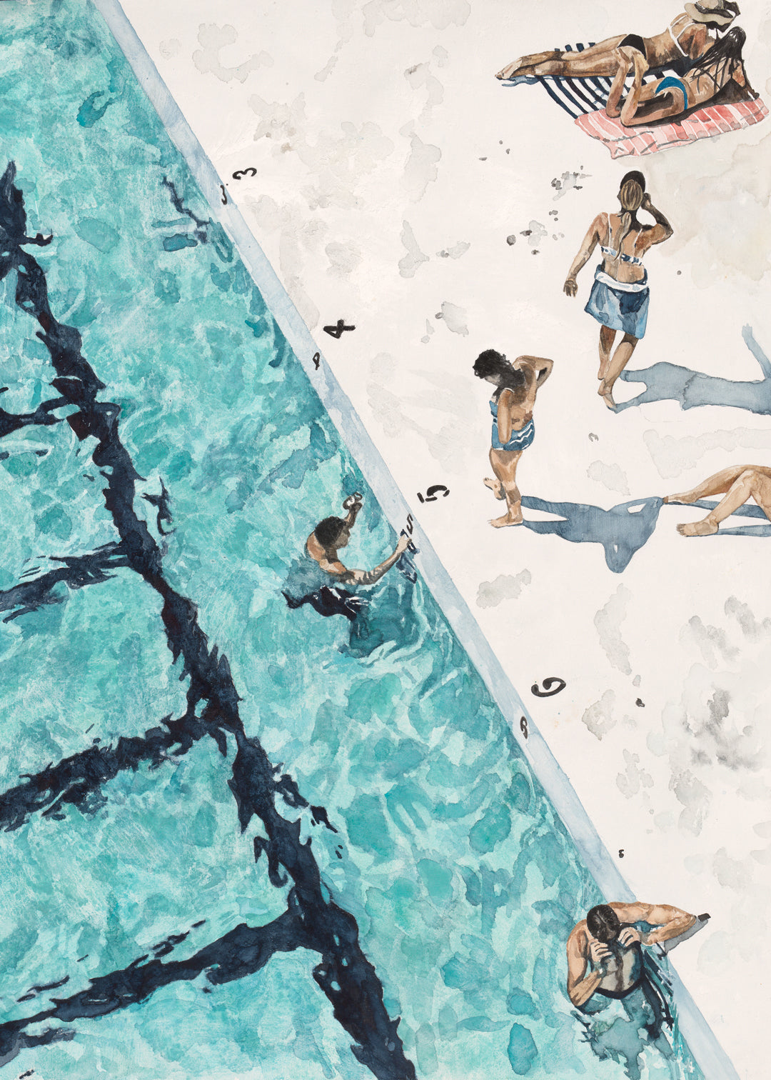 The Slow Lane: Limited Edition Watercolour Wall Print