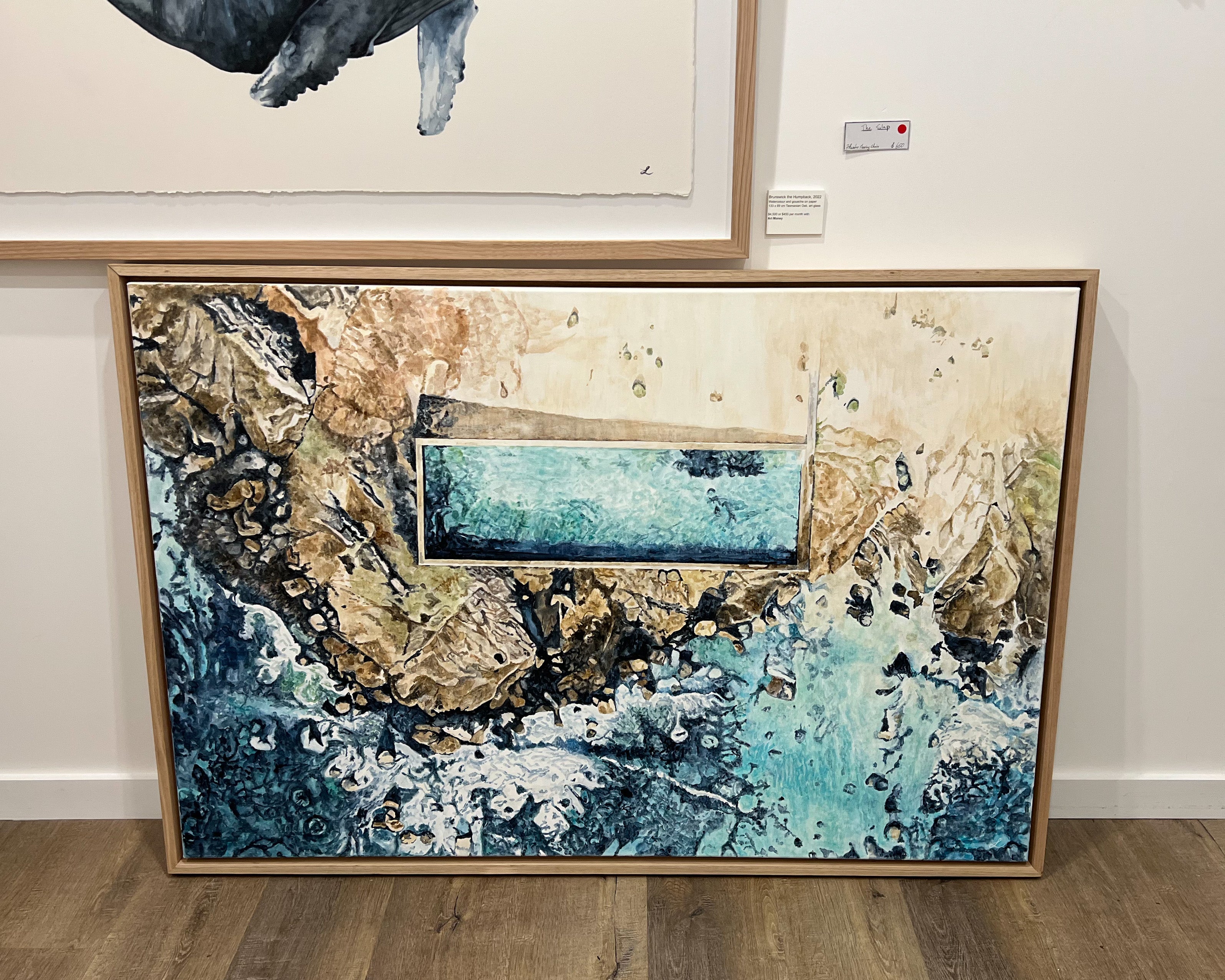 Newport Pool: Original watercolour and gouache on canvas