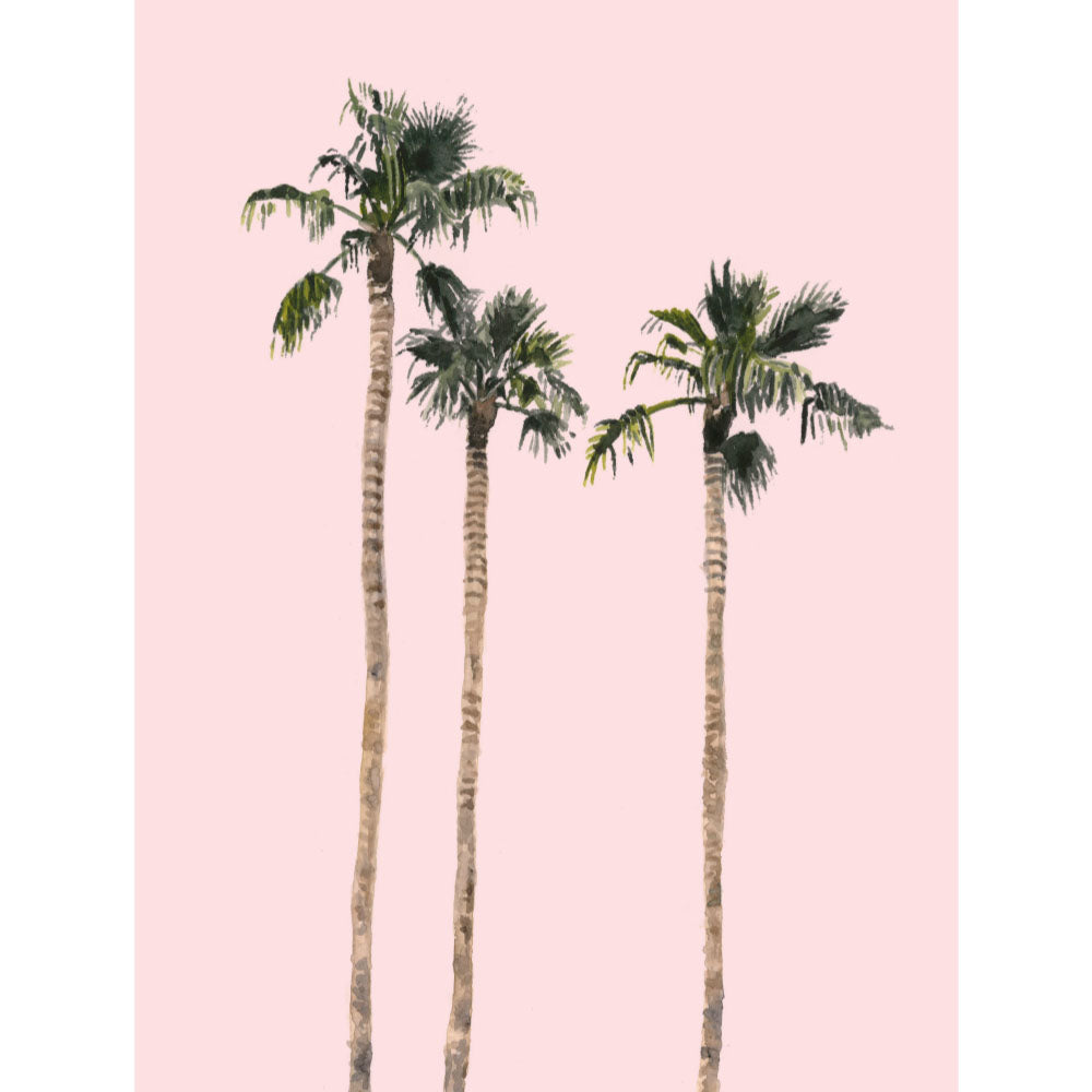 Cali Palms: Watercolour Wall Print