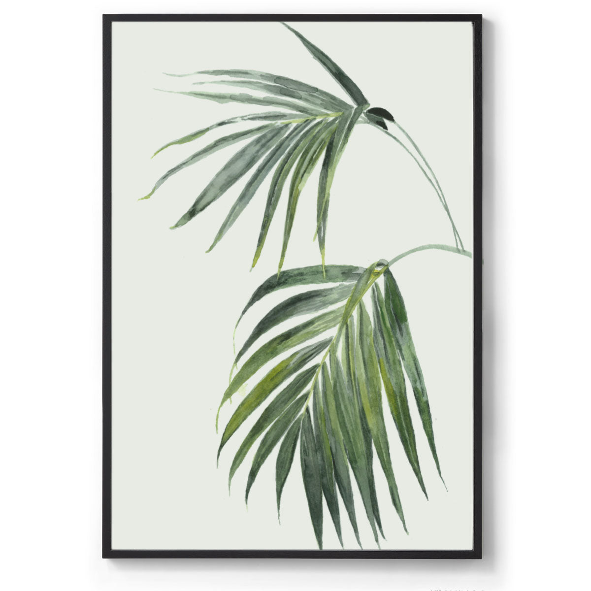 Golden Palm: Watercolour Wall Print