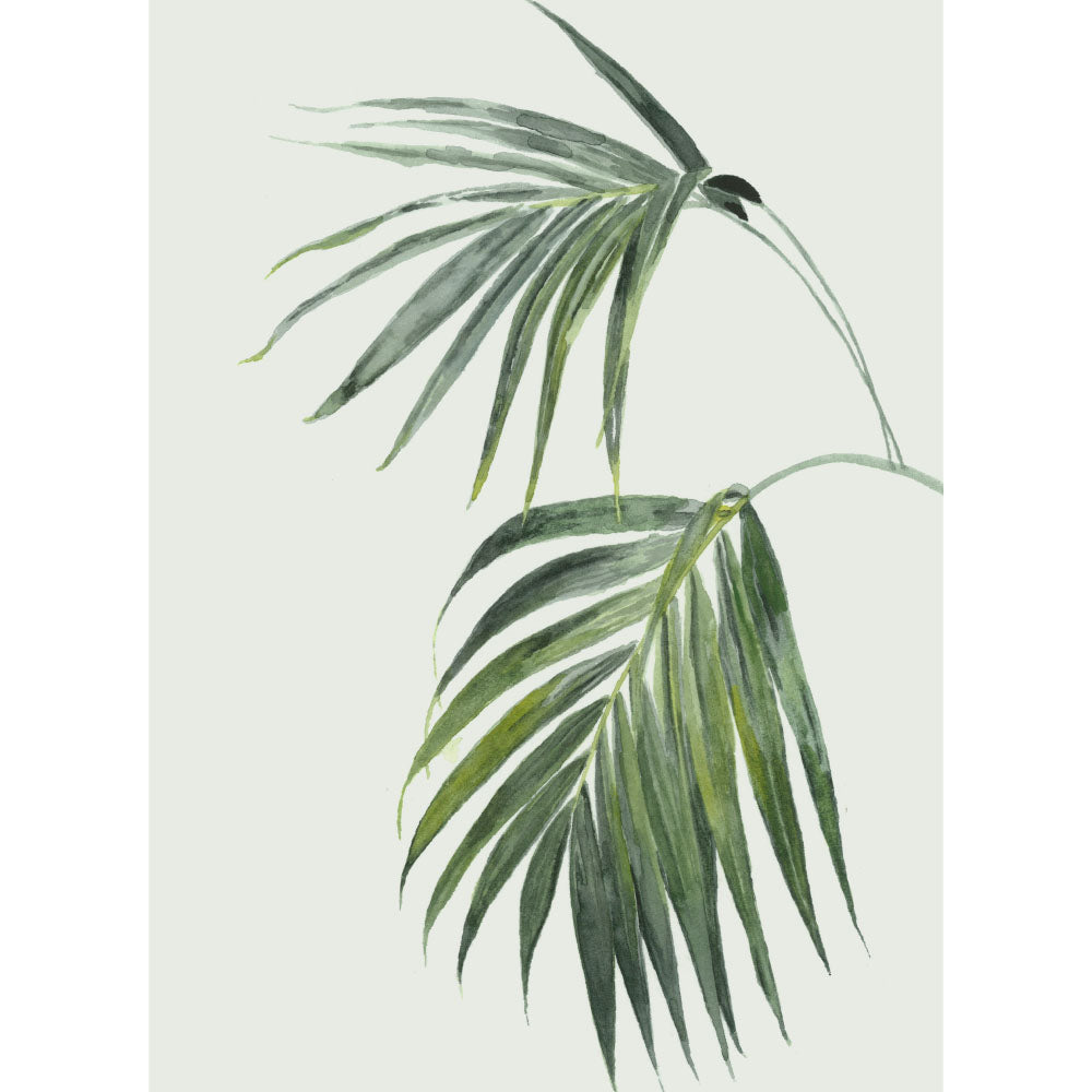 Golden Palm: Watercolour Wall Print