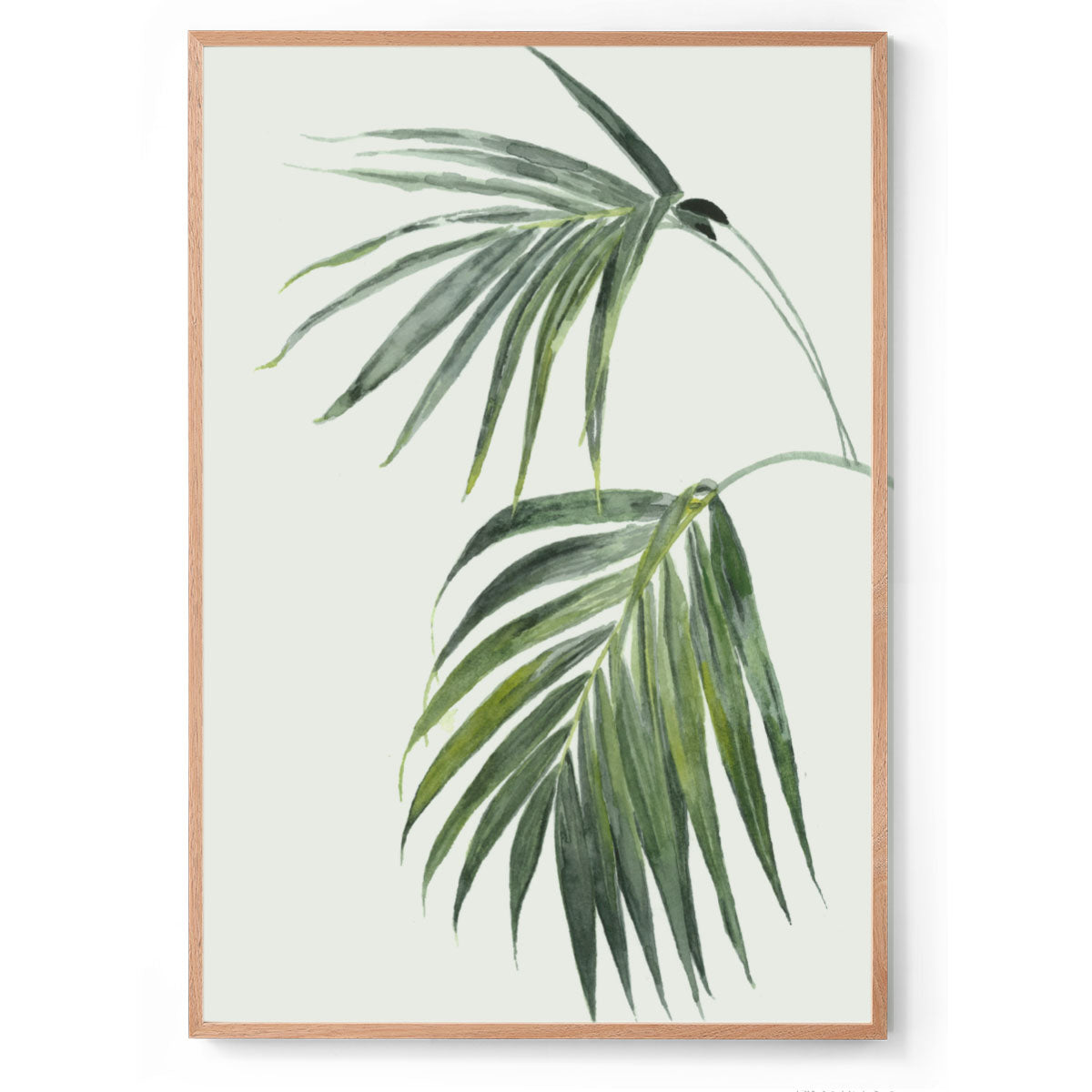 Golden Palm: Watercolour Wall Print