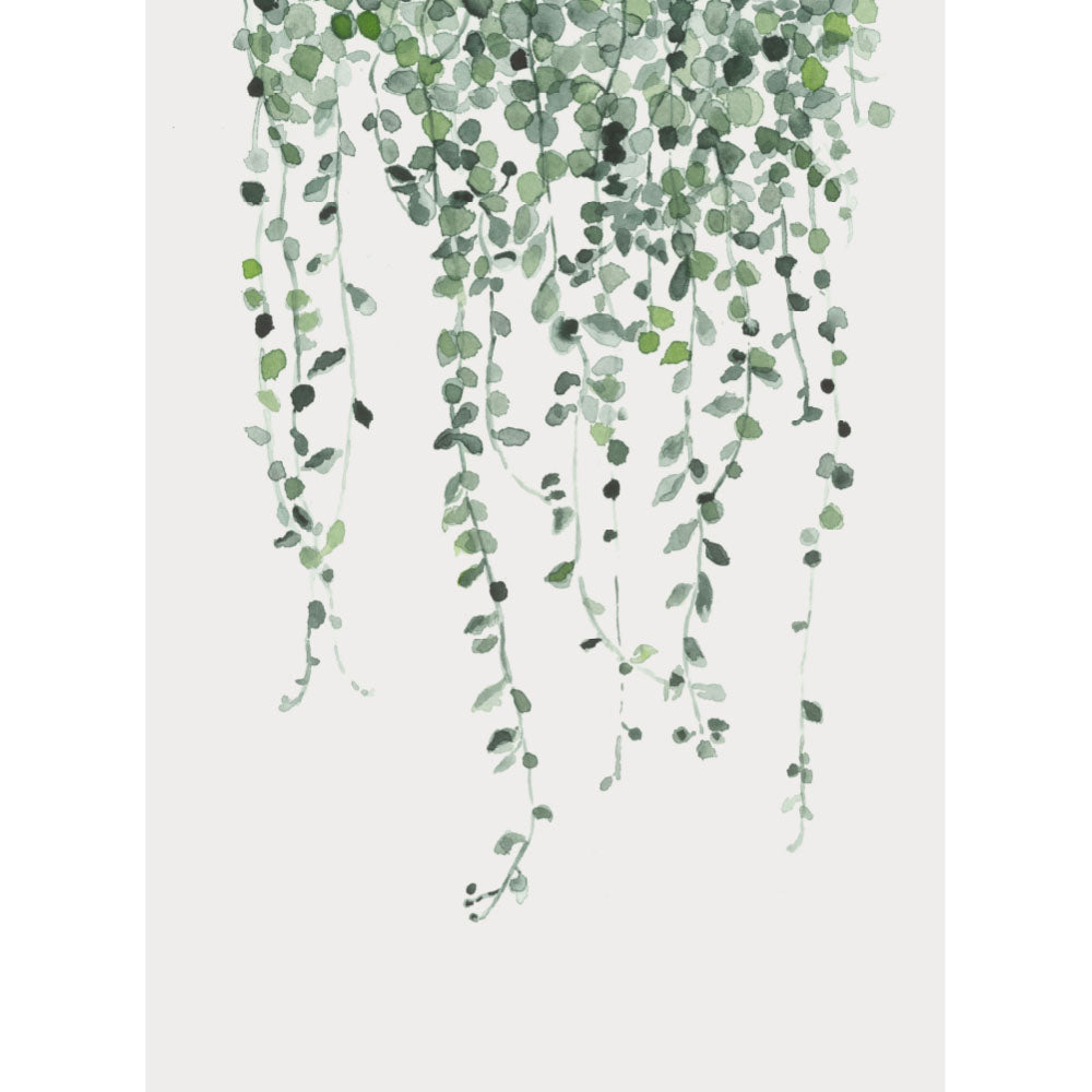 Hanging Pearls: Watercolour Wall Print