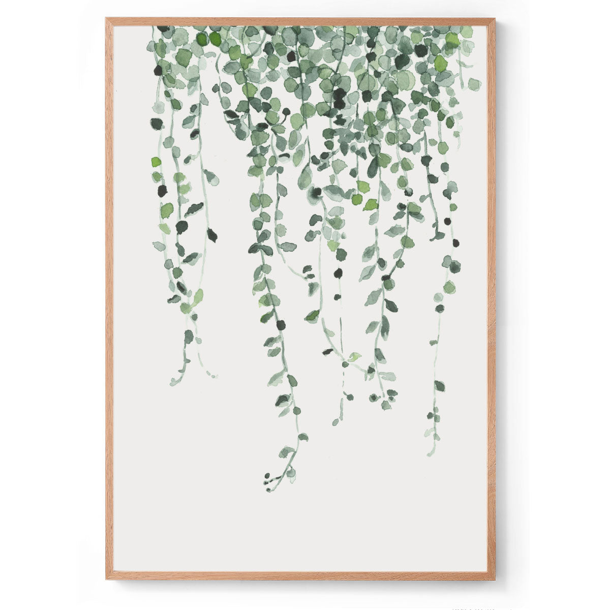 Hanging Pearls: Watercolour Wall Print