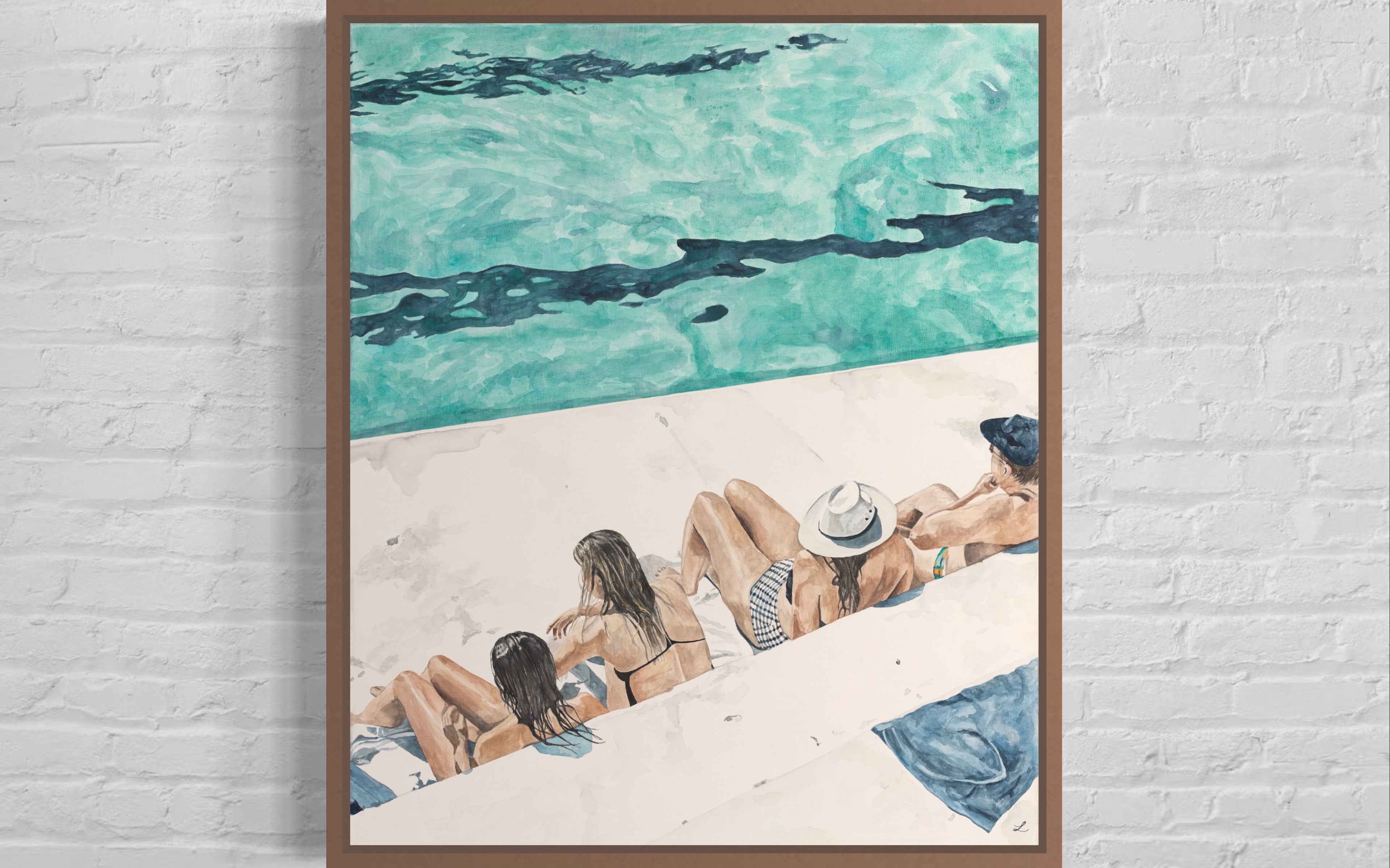 Pause - Original Watercolour on Canvas