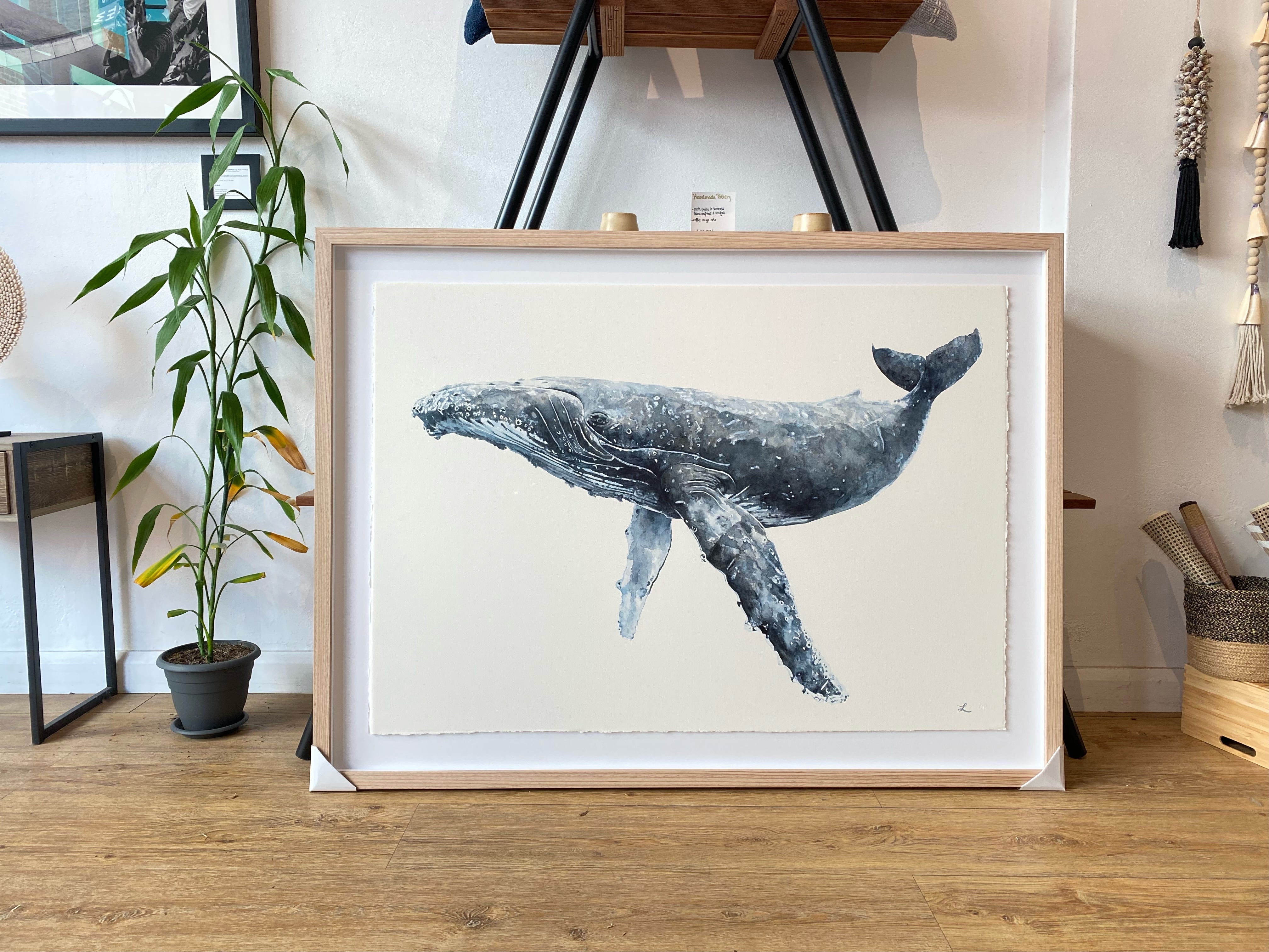 NEWPORT - The Hump Back Whale Original Watercolour