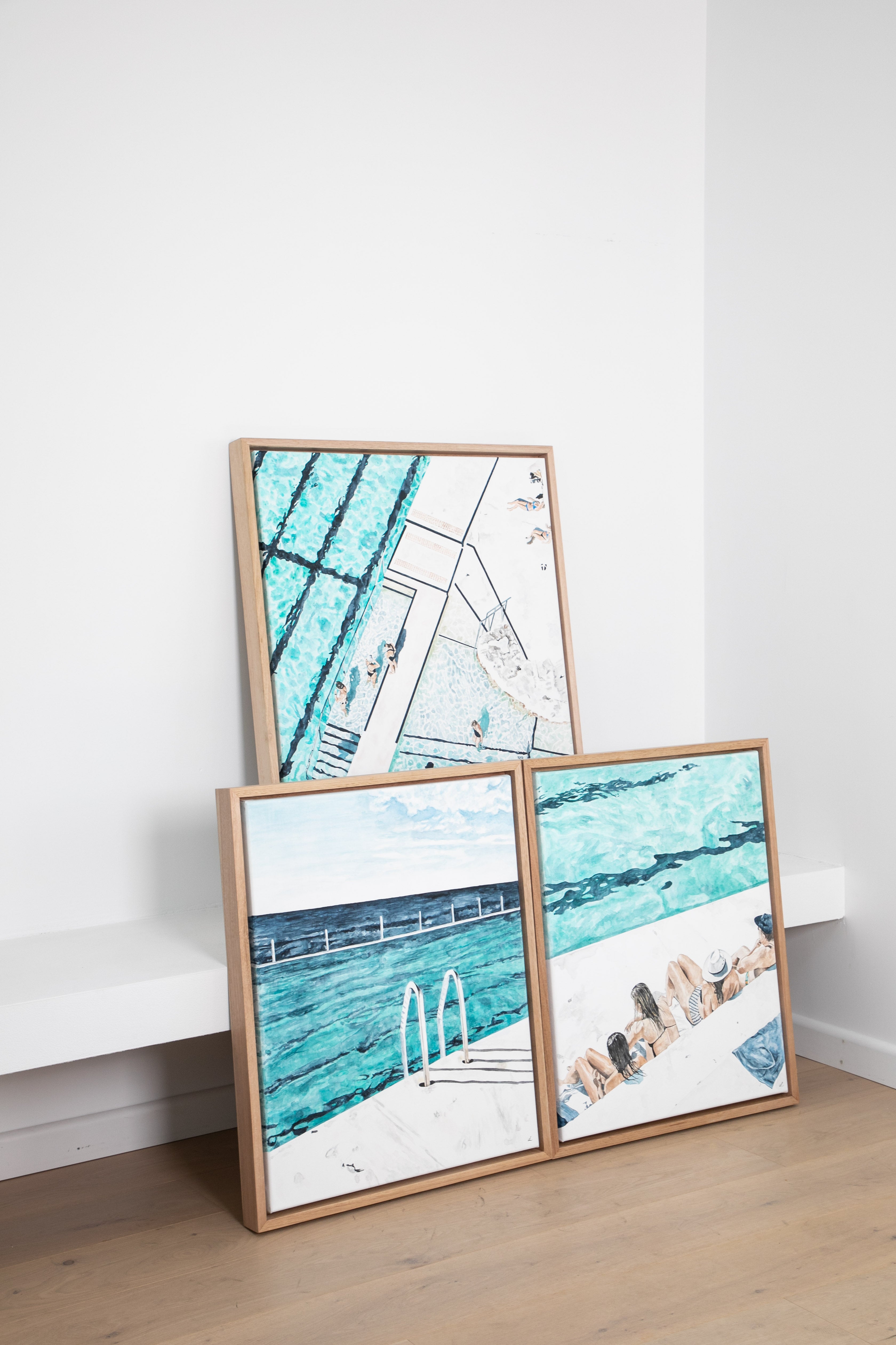 Cool Relief - Original Watercolour on Canvas