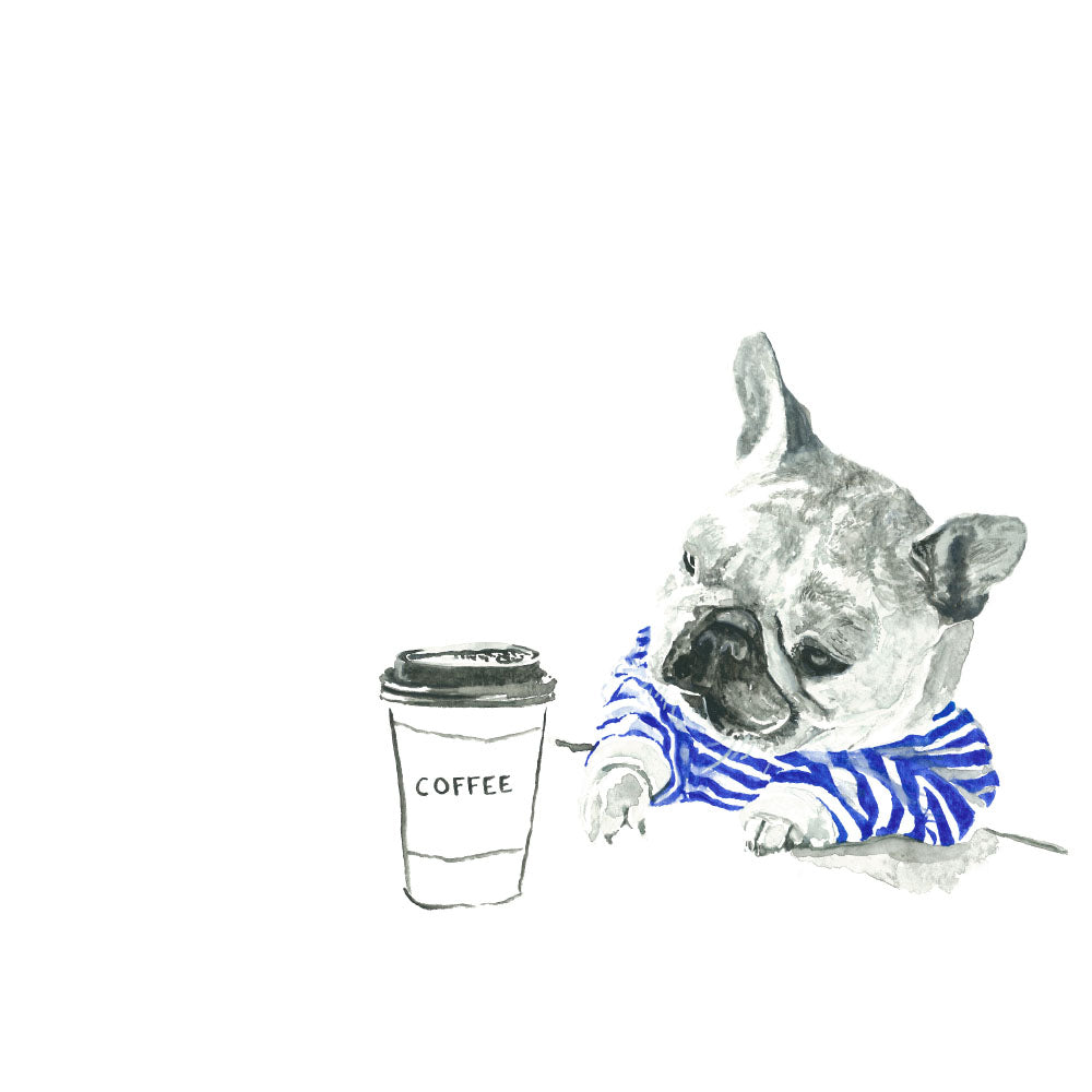 Monday Coffee: Original Watercolour Wall Artwork