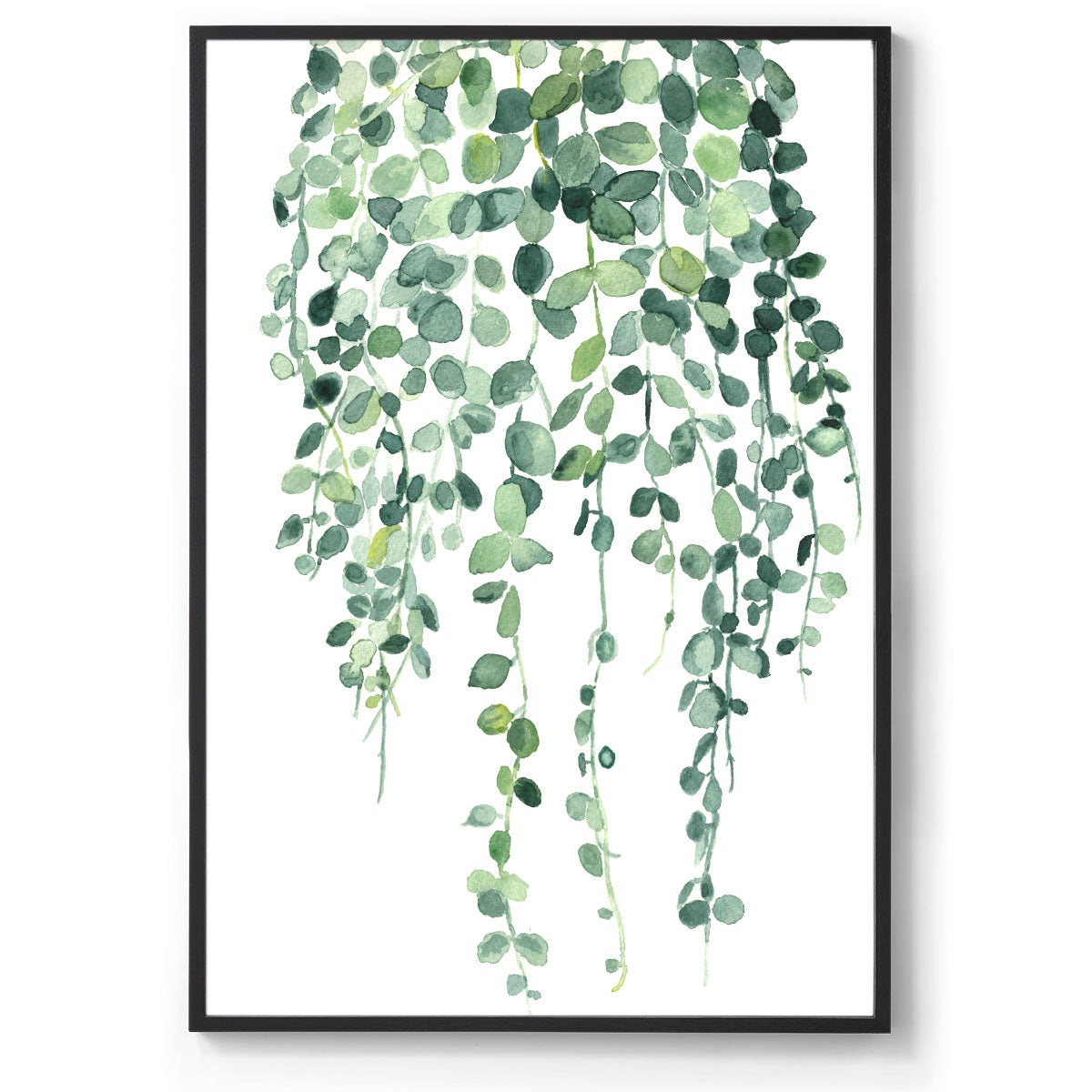 String of Nickels: Watercolour Wall Print