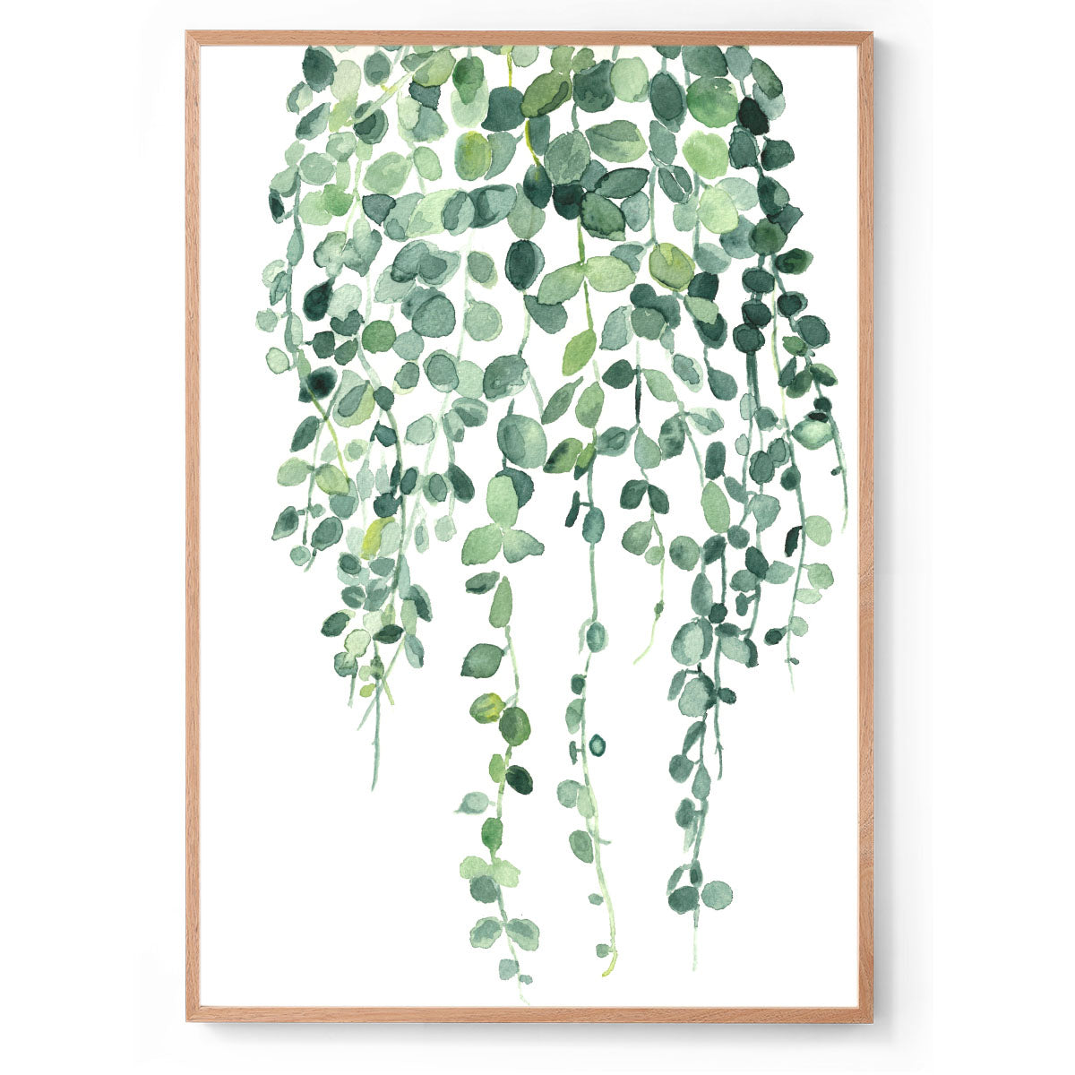 String of Nickels: Watercolour Wall Print