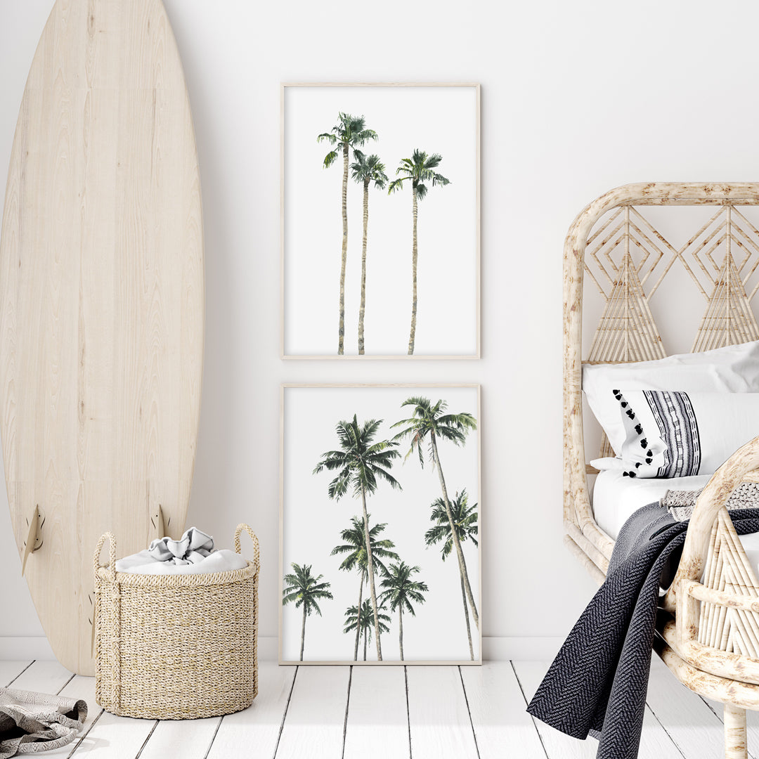 Cali Palms: Original Watercolour Wall Artwork