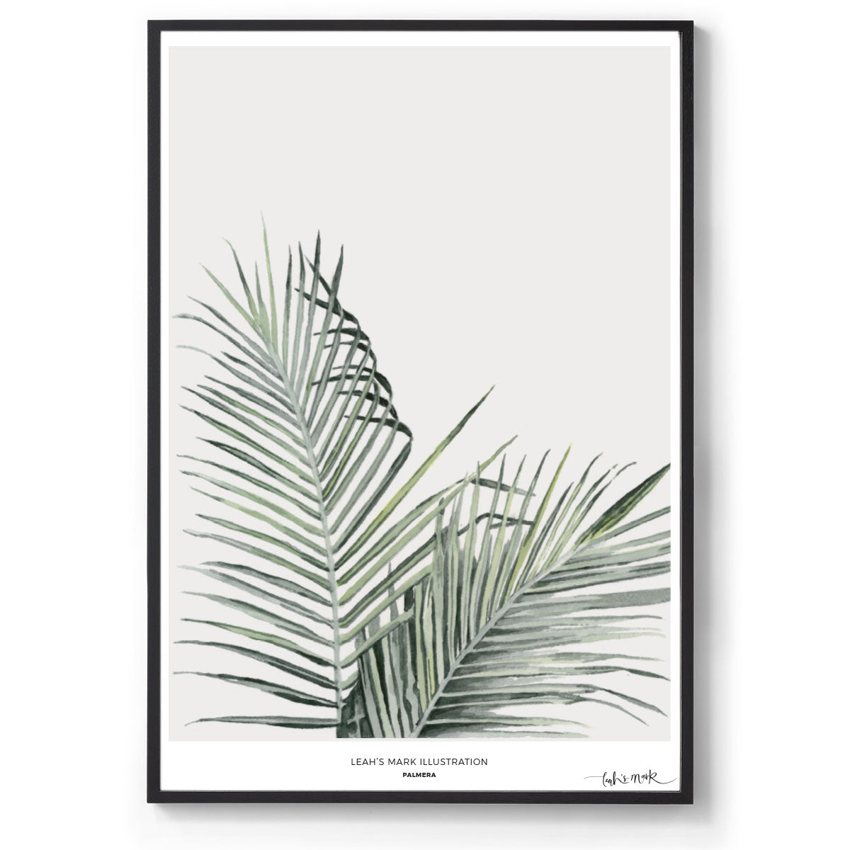 Palmera: Watercolour Wall Print