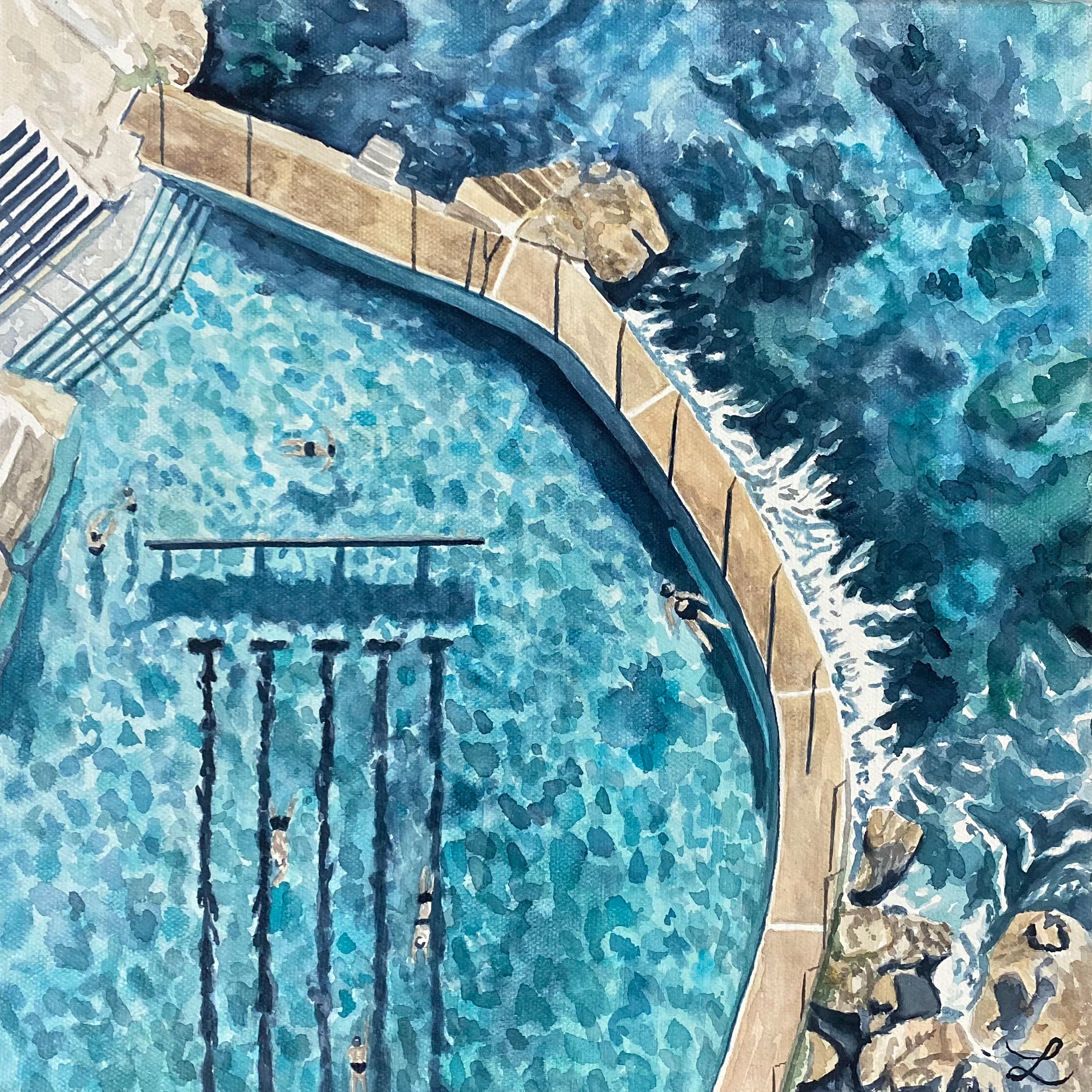 Bronte - Original Watercolour on canvas