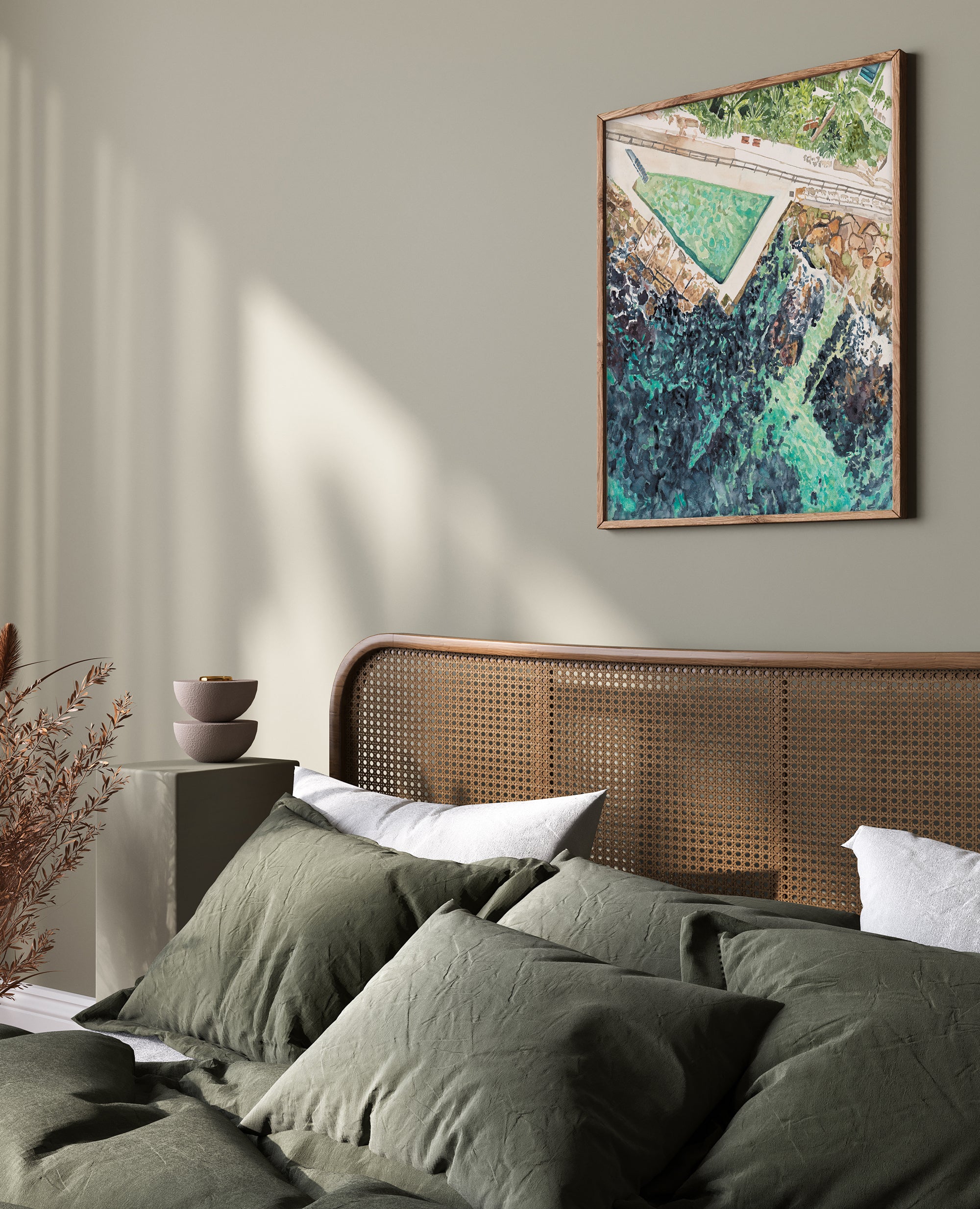 Basking at Bower: Limited Edition Watercolour Paper Print