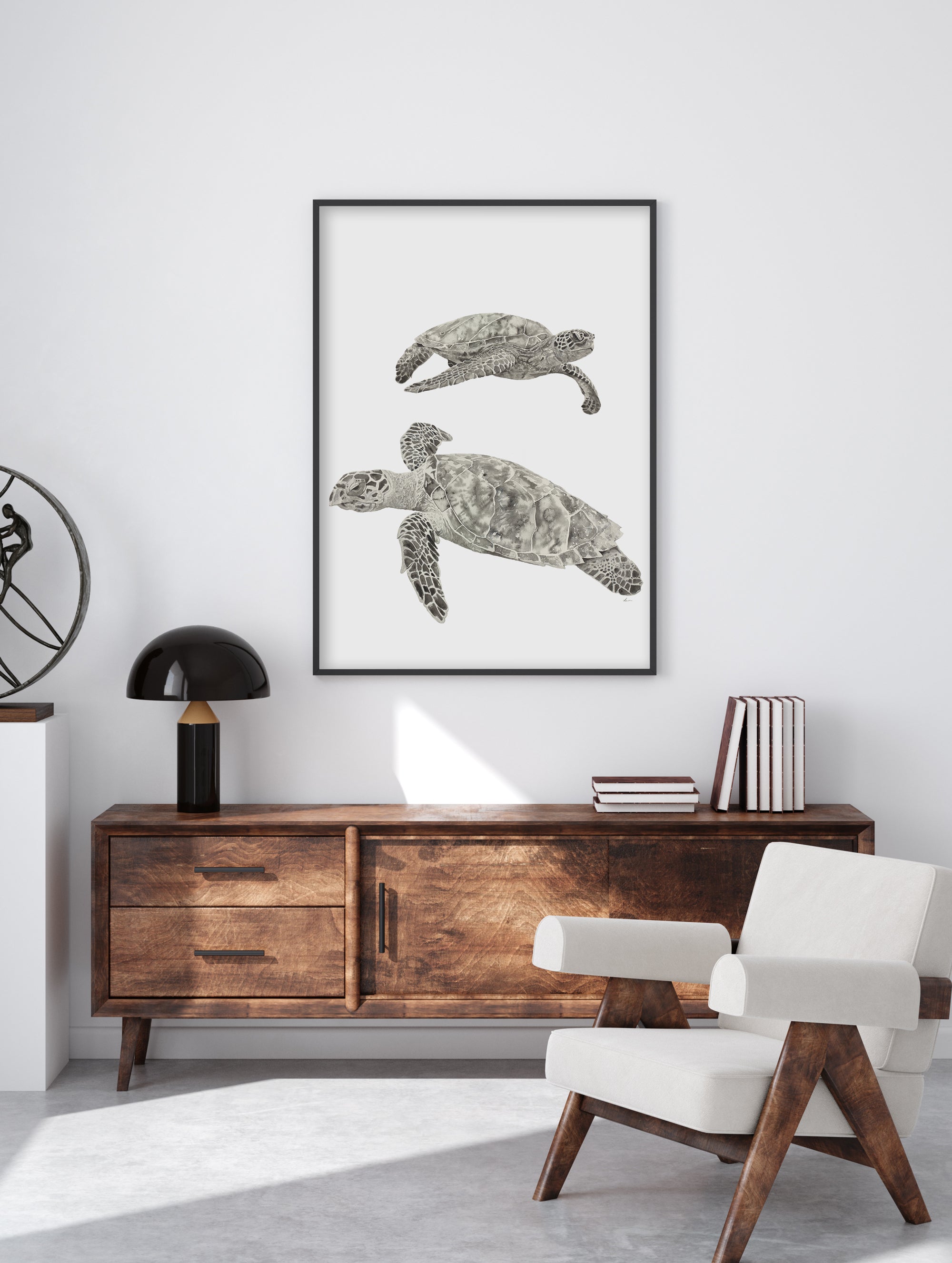 Bay of Turtles I: Limited Edition Watercolour Wall Print