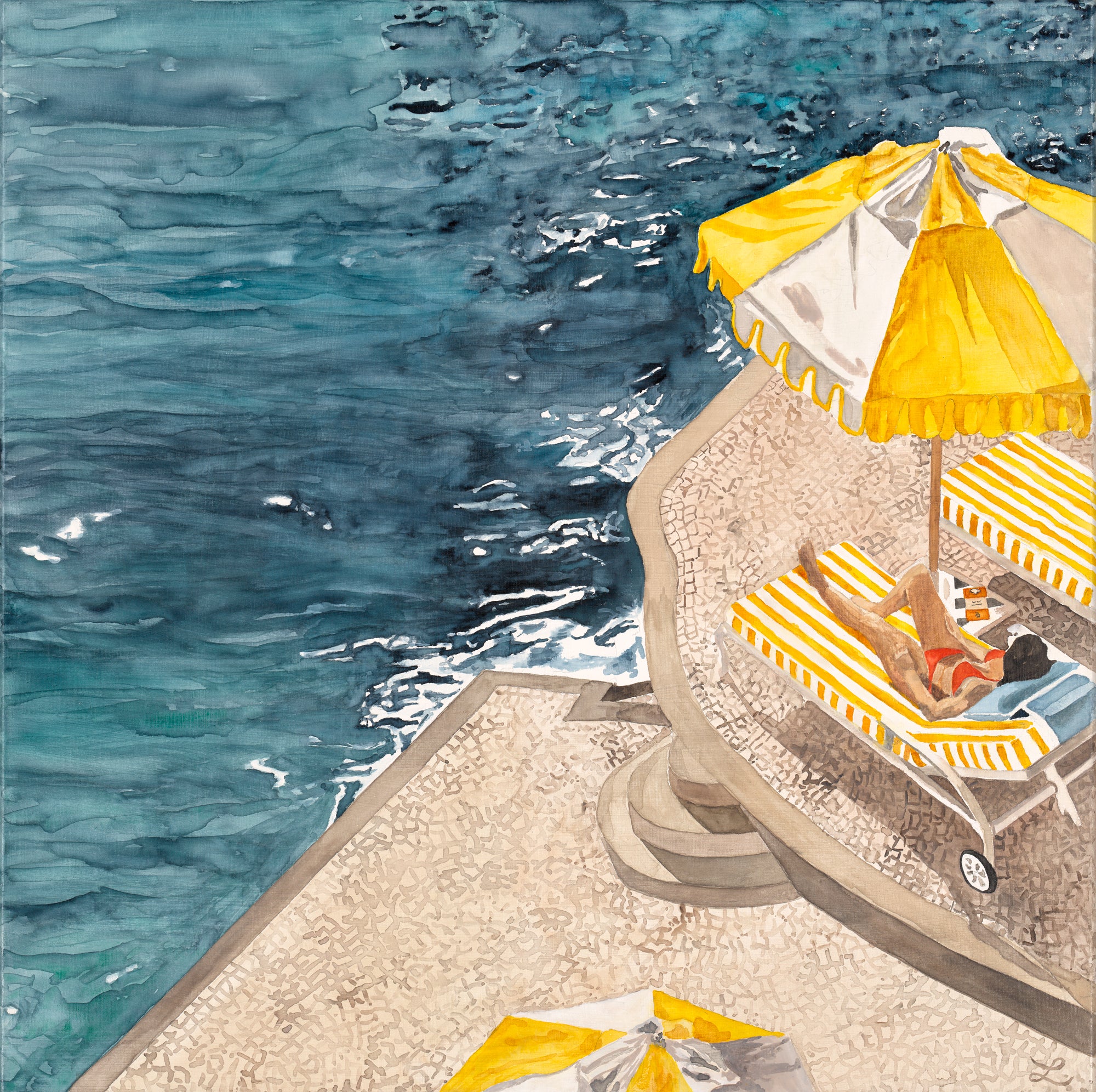 Bon Sol: Limited Edition Watercolour Canvas Print