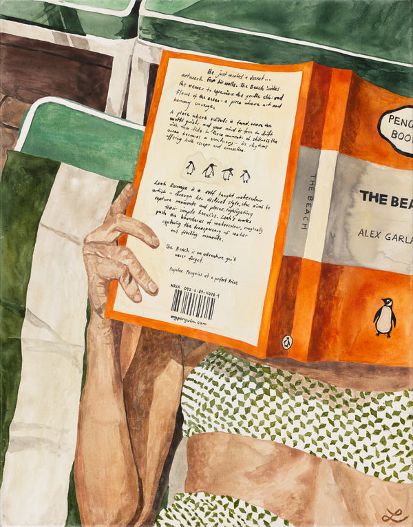 Bookmarked - Original Watercolour and gouache on Canvas