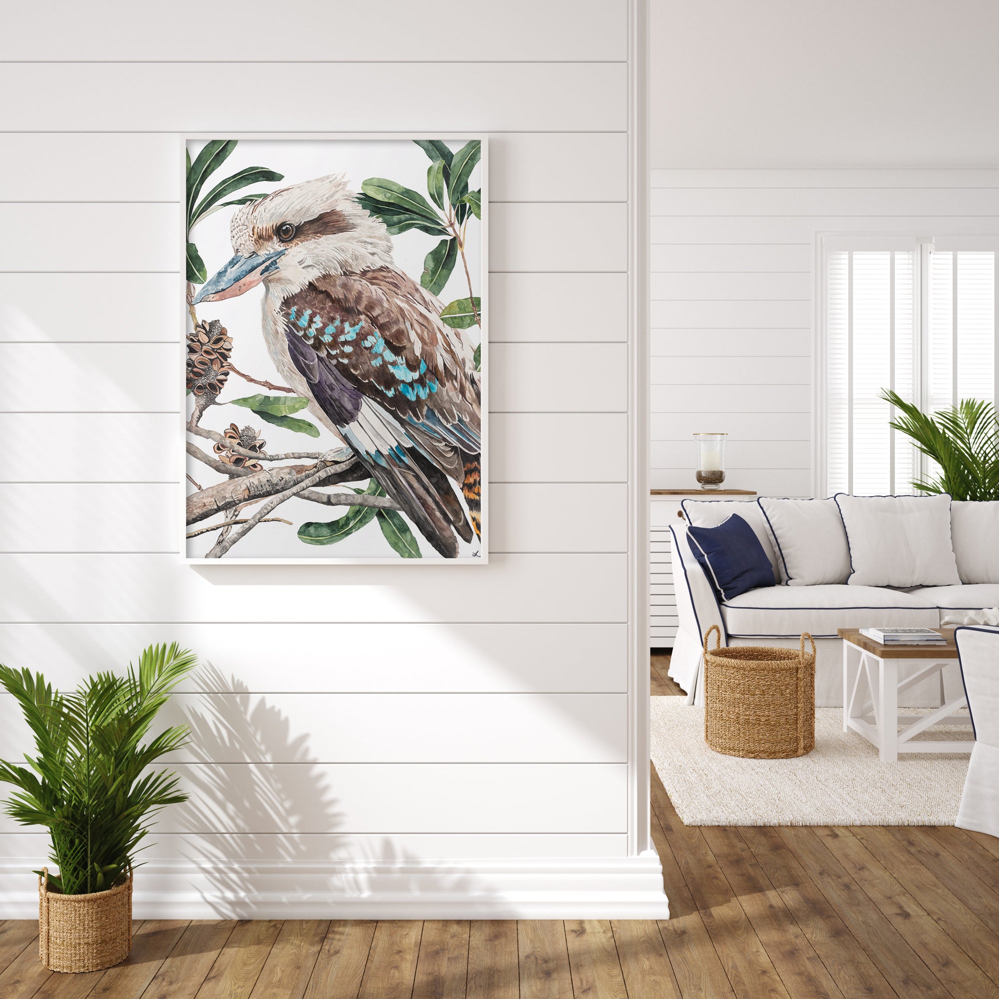 The Bushman's Clock: Limited Edition Watercolour Wall Print by
