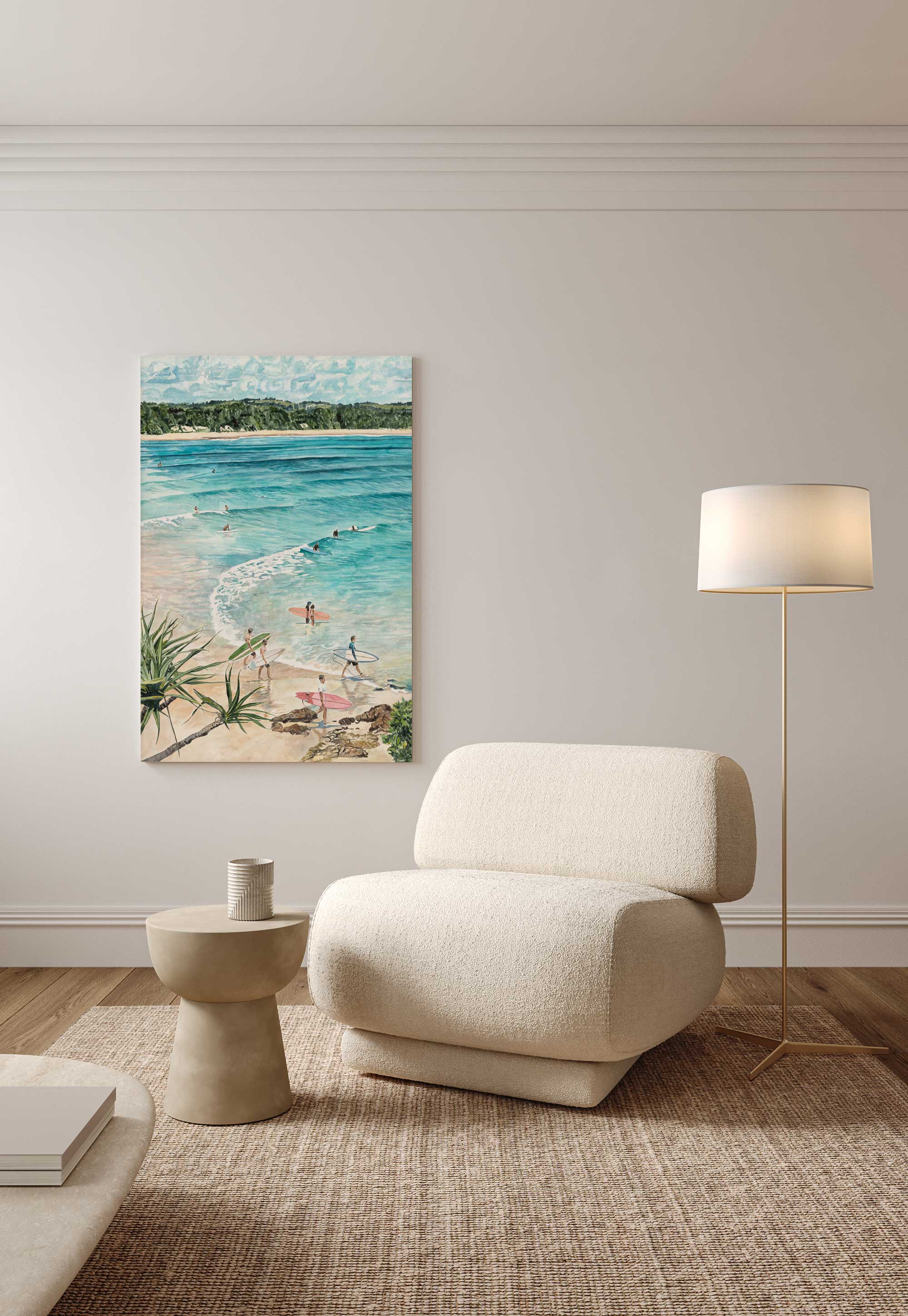 Salty Summer: Limited Edition Watercolour Canvas Print