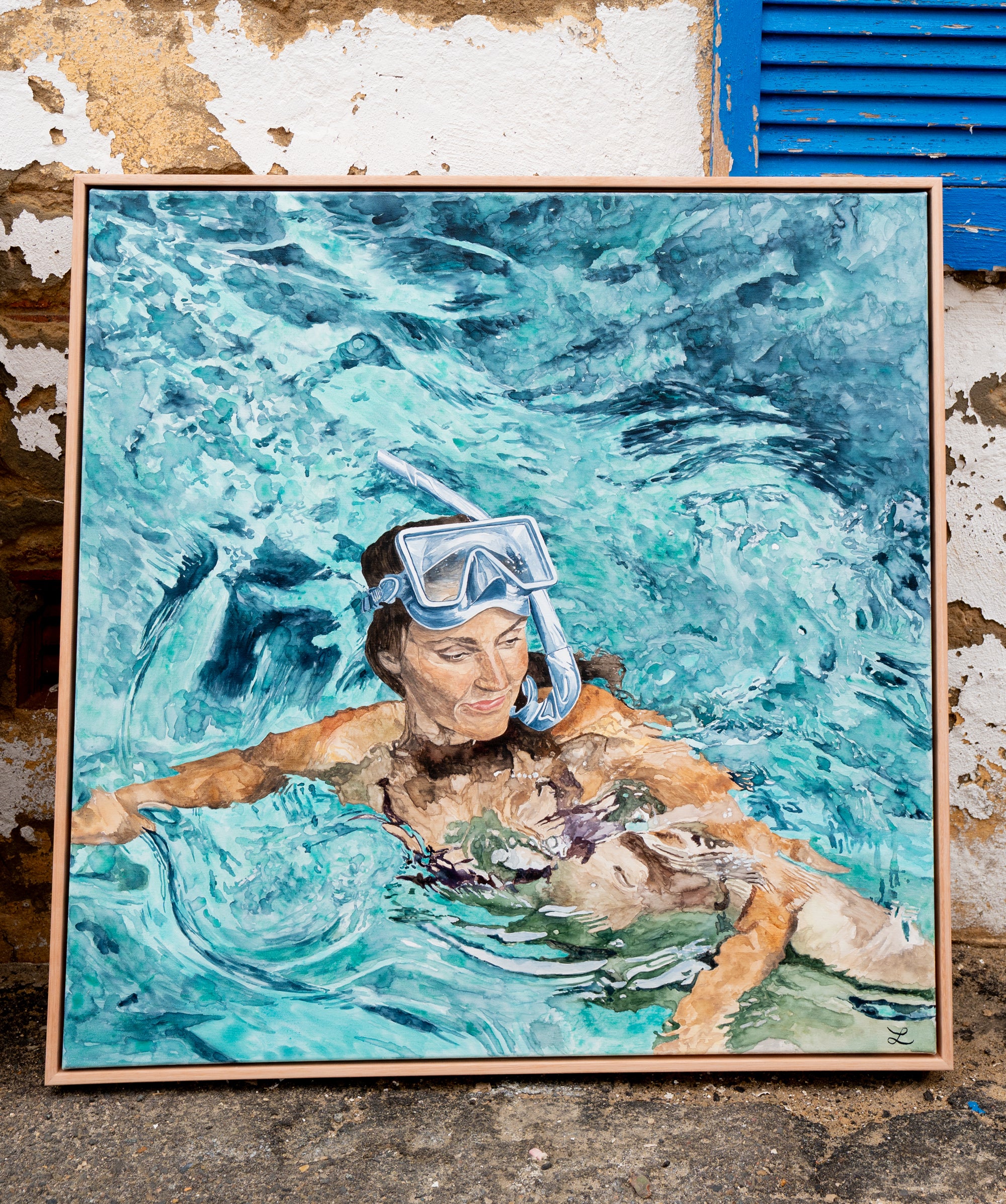 Where the Light Dances- Original Watercolour and gouache on Canvas