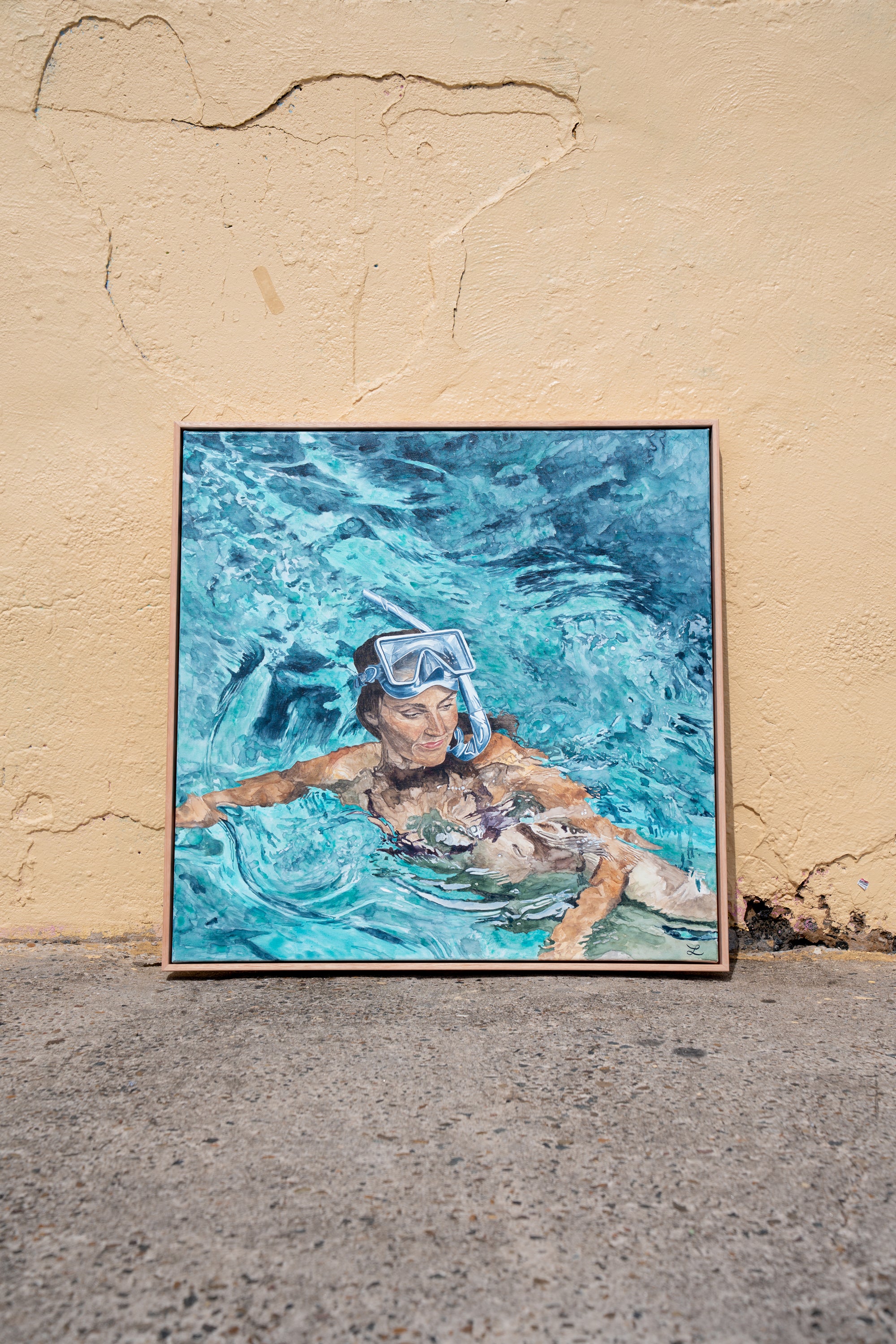 Where the Light Dances- Original Watercolour and gouache on Canvas