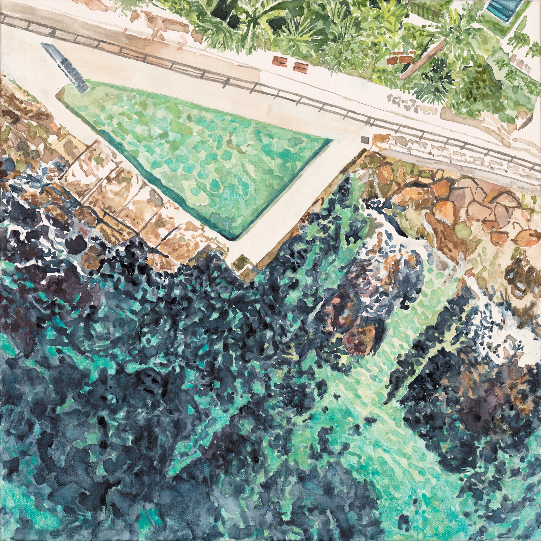 Basking at Bower: Limited Edition Watercolour Paper Print