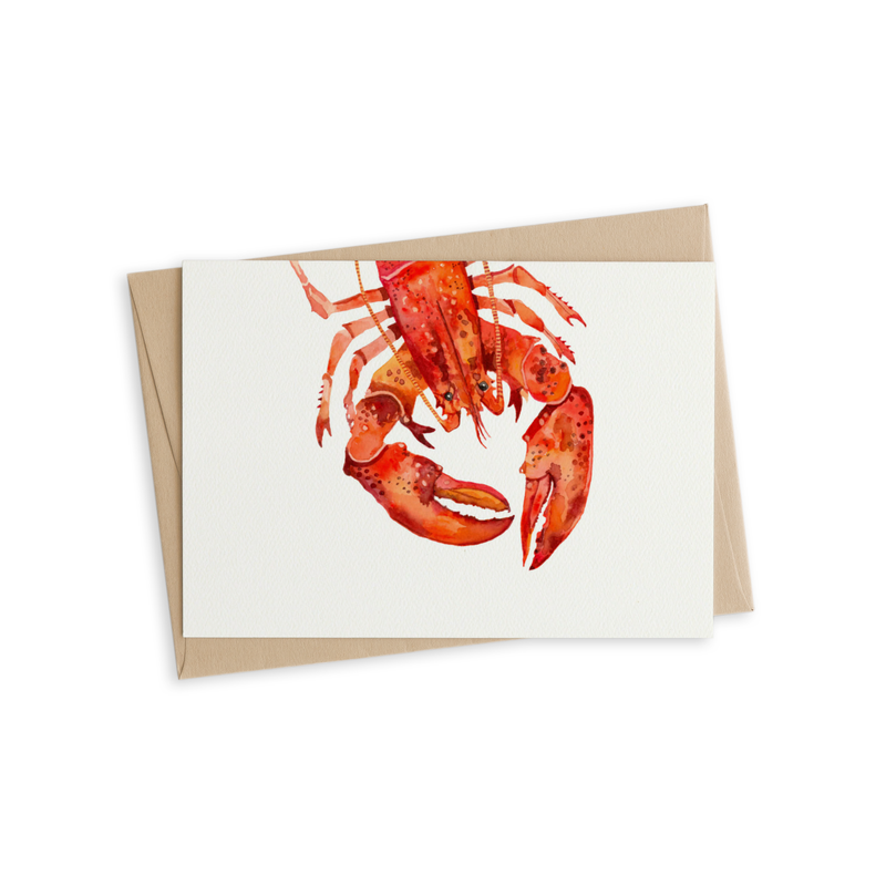 Greeting Card - Louie the Lobster