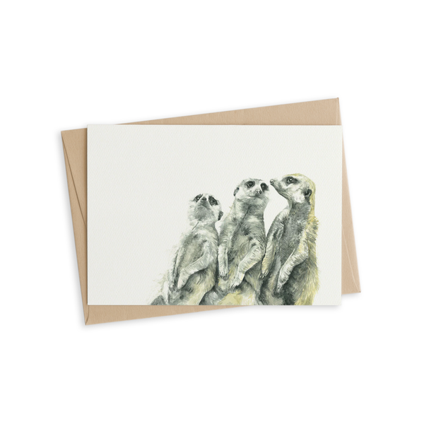 Greeting Card - Meerkats