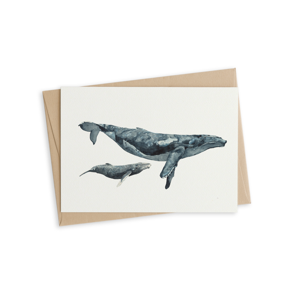 Greeting Card - Whale Migration