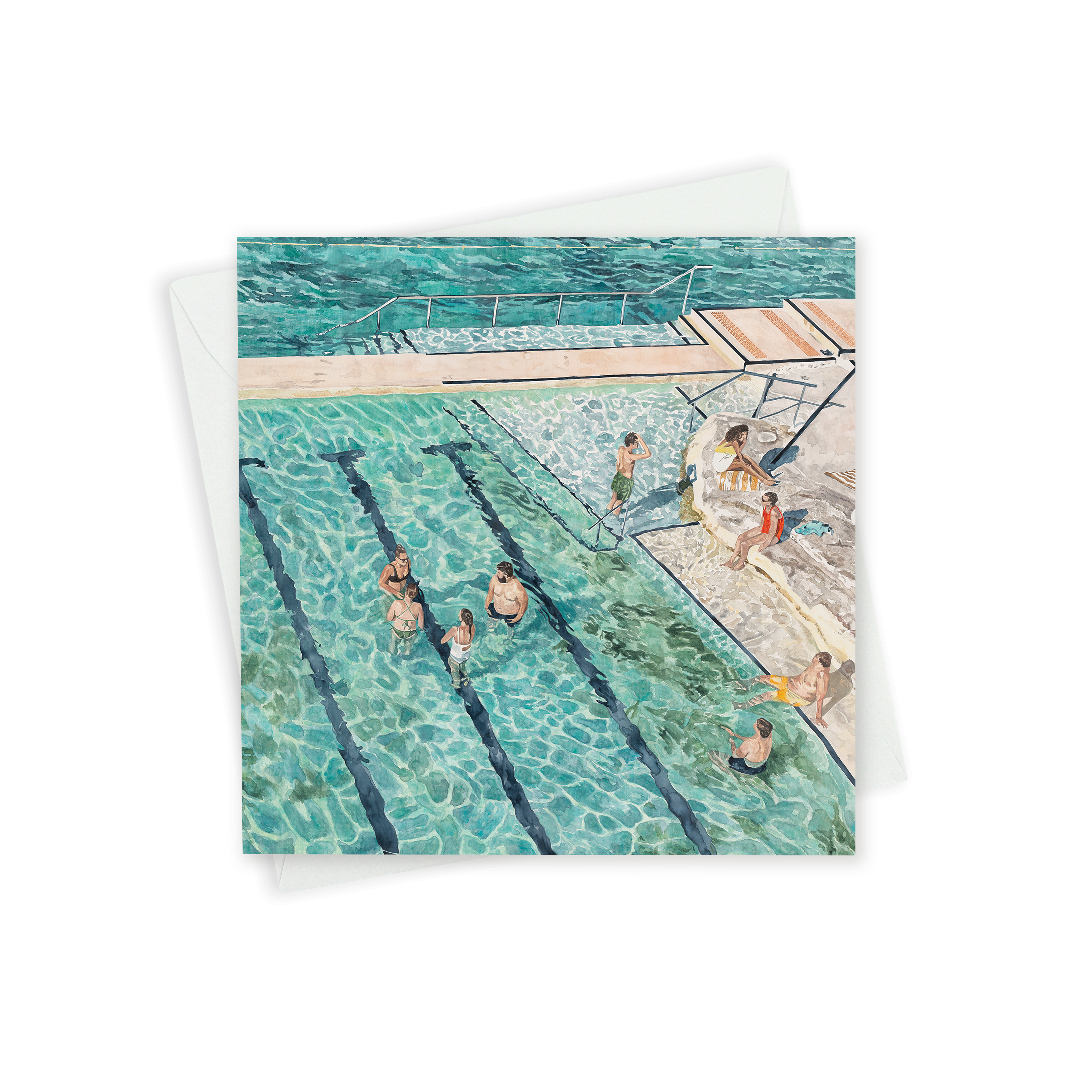 Greeting Card - Bondi Bathers