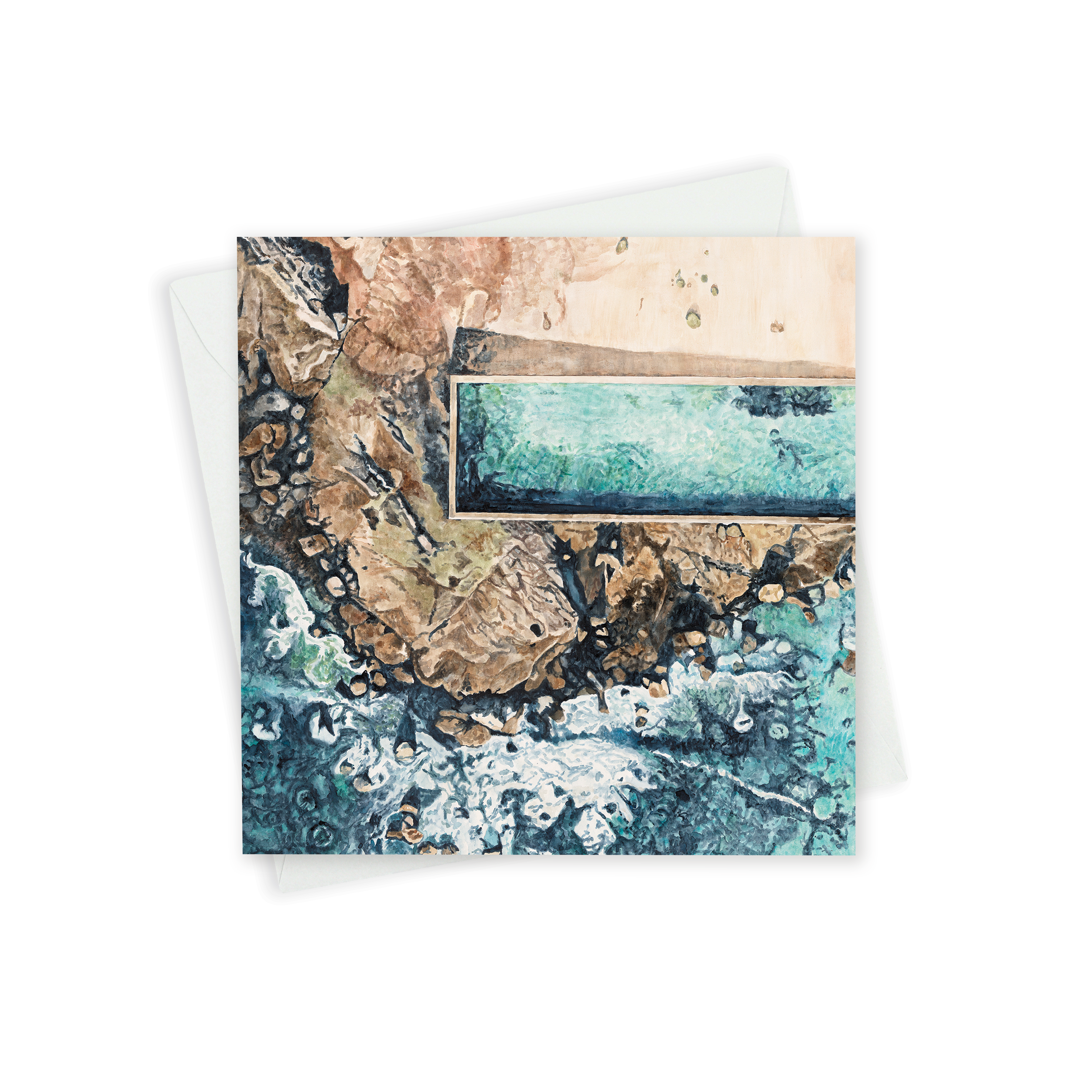 Greeting Card - Newport Rock Pool