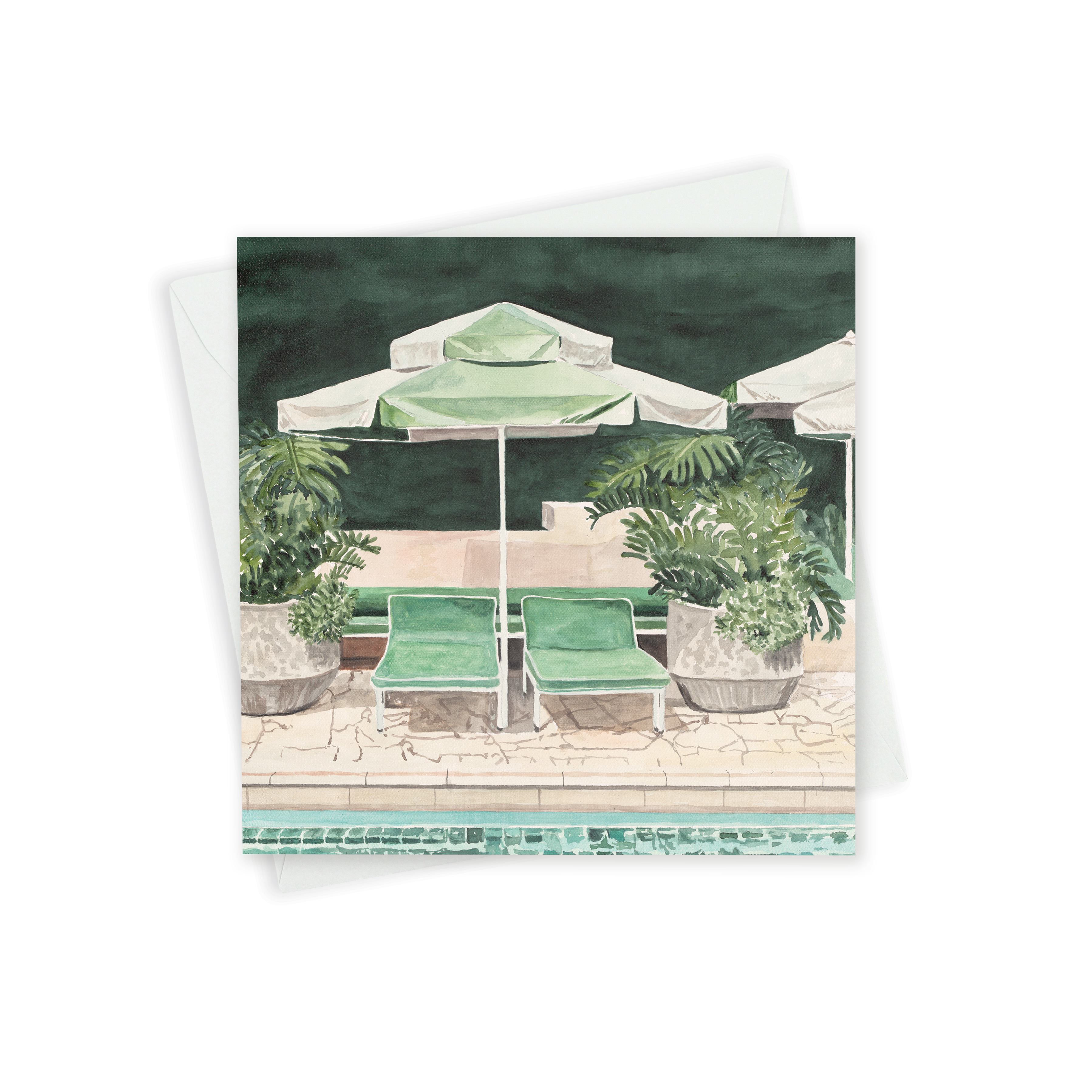 Greeting Card - Pool Daze