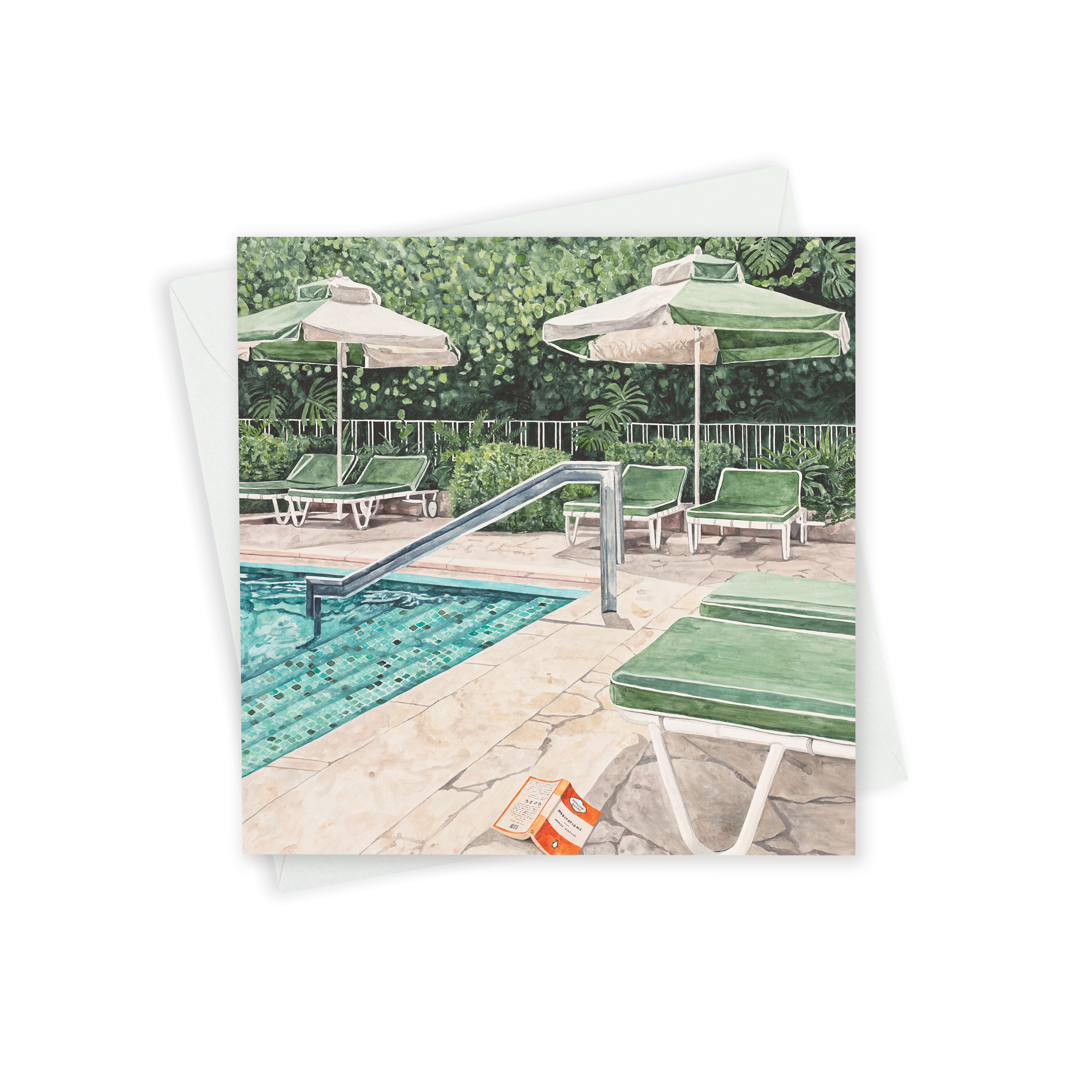Greeting Card - Poolside