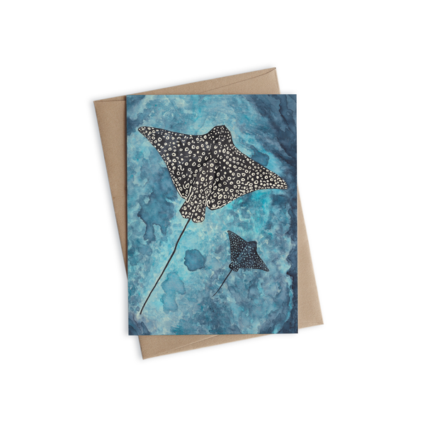 Greeting Card - Spotted Eagle Ray