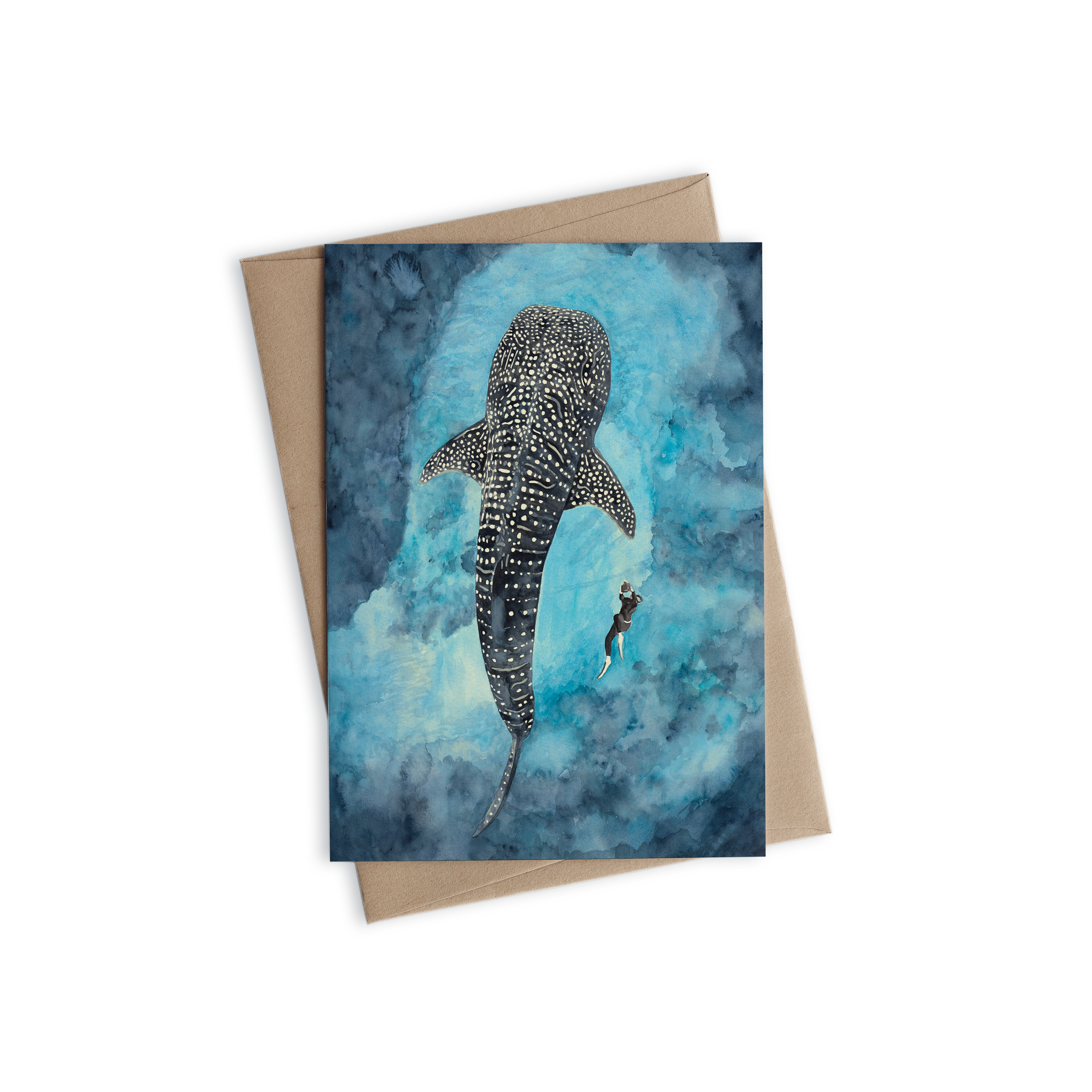Greeting Card - Whale Shark Encounter