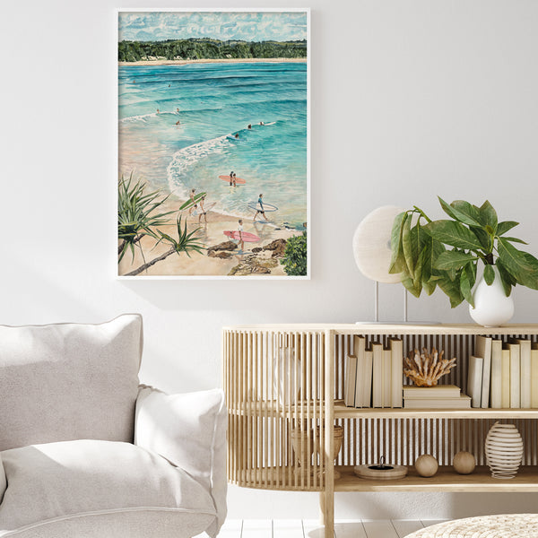 Salty Summer - Byron Bay: Limited Edition Watercolour Wall Print