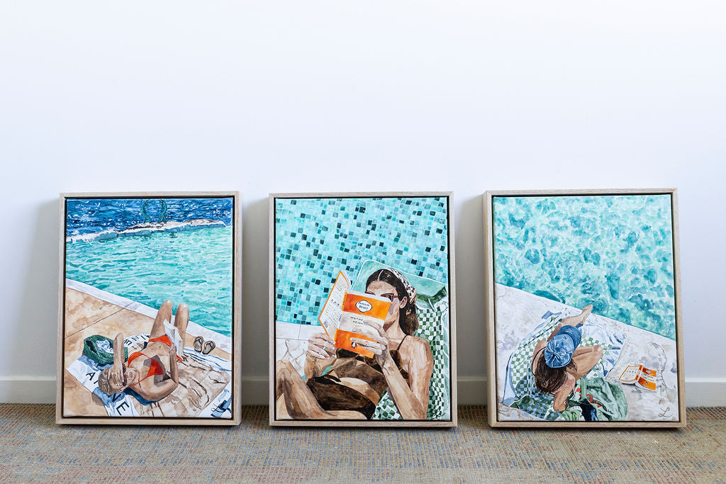 Bower Hangs - Original Watercolour and gouache on Canvas