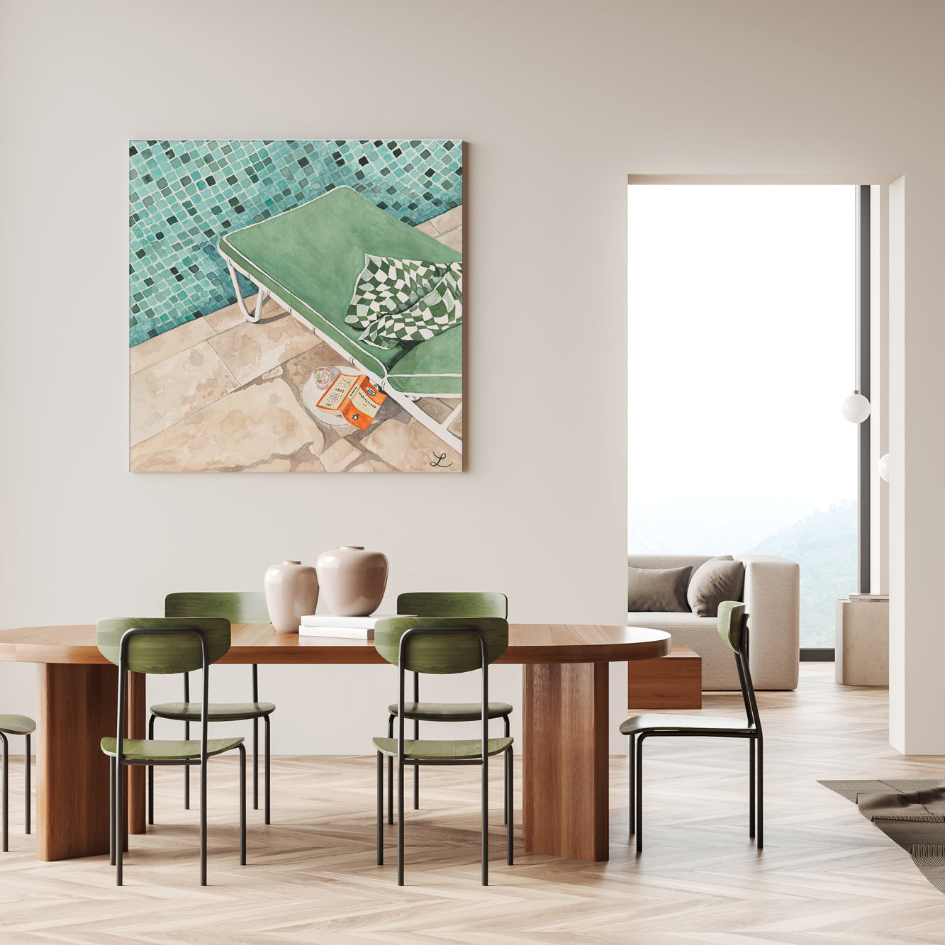 Meditation: Limited Edition Watercolour Canvas Print